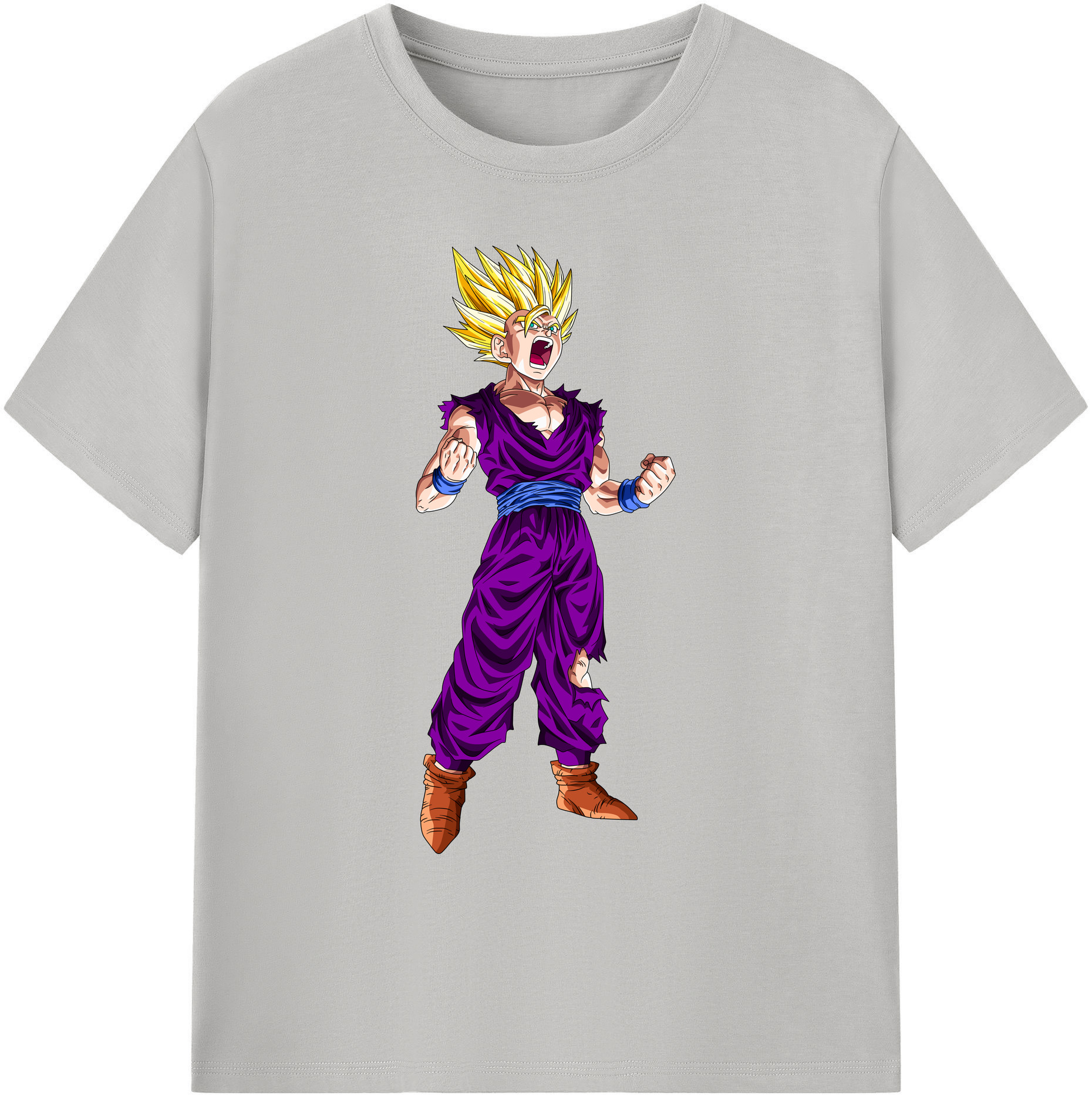 （画像用） ドラゴンボール 孫 悟飯（そんごはん）DRAGON BALL Son Gohan 綿100％ メンズ半袖Tシャツ｜肌触りやわらか＆通気性