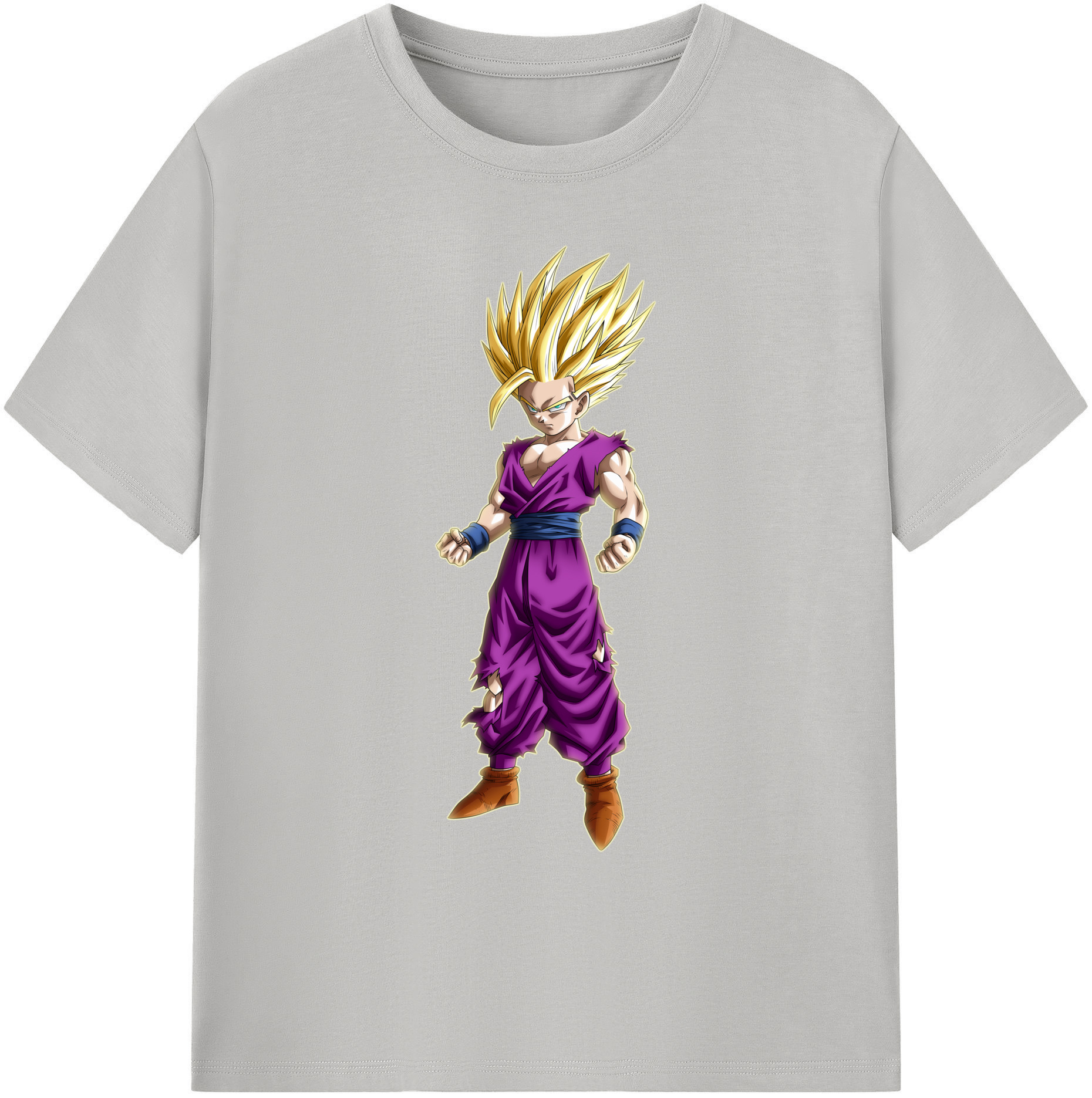 （画像用） ドラゴンボール 孫 悟飯（そんごはん）DRAGON BALL Son Gohan 綿100％ メンズ半袖Tシャツ｜肌触りやわらか＆通気性