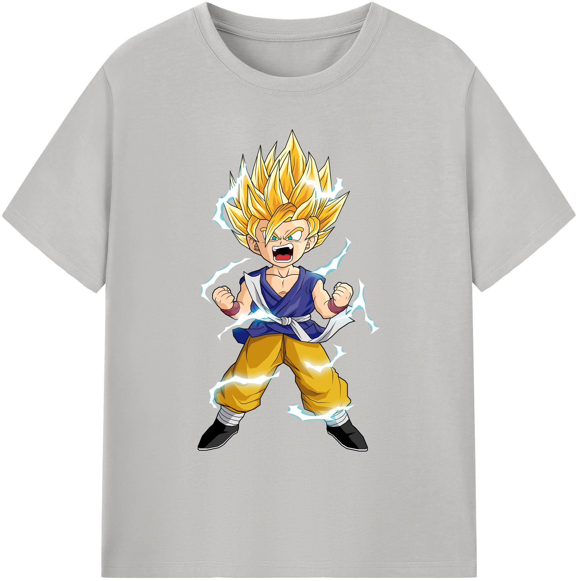 （画像用） ドラゴンボール 孫 悟飯（そんごはん）DRAGON BALL Son Gohan 綿100％ メンズ半袖Tシャツ｜肌触りやわらか＆通気性