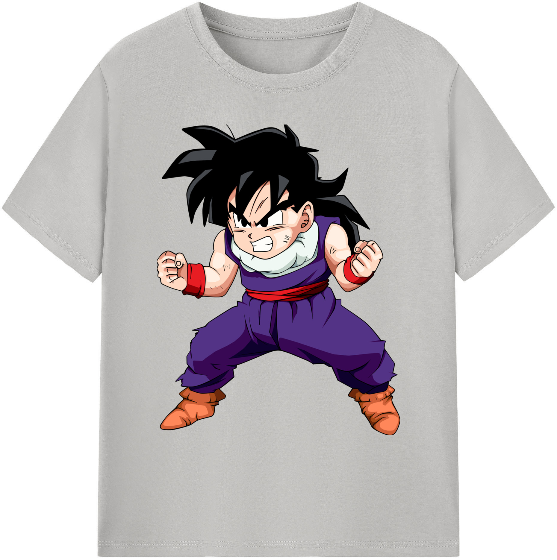 （画像用） ドラゴンボール 孫 悟飯（そんごはん）DRAGON BALL Son Gohan 綿100％ メンズ半袖Tシャツ｜肌触りやわらか＆通気性
