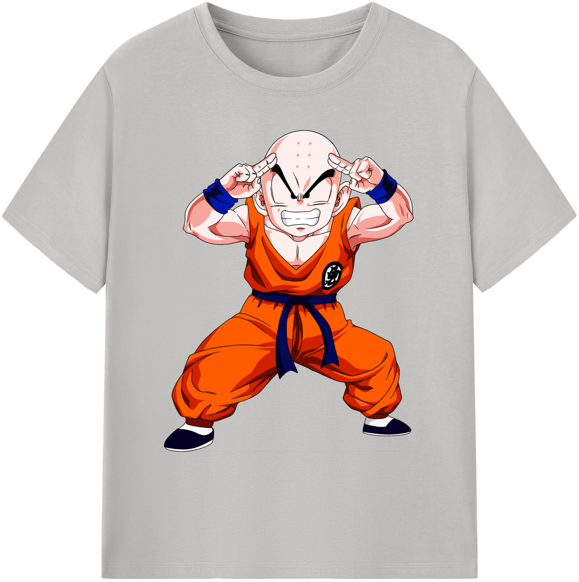 （画像用） ドラゴンボール クリリン DRAGON BALL krillin 綿100％ メンズ半袖Tシャツ｜肌触りやわらか＆通気性
