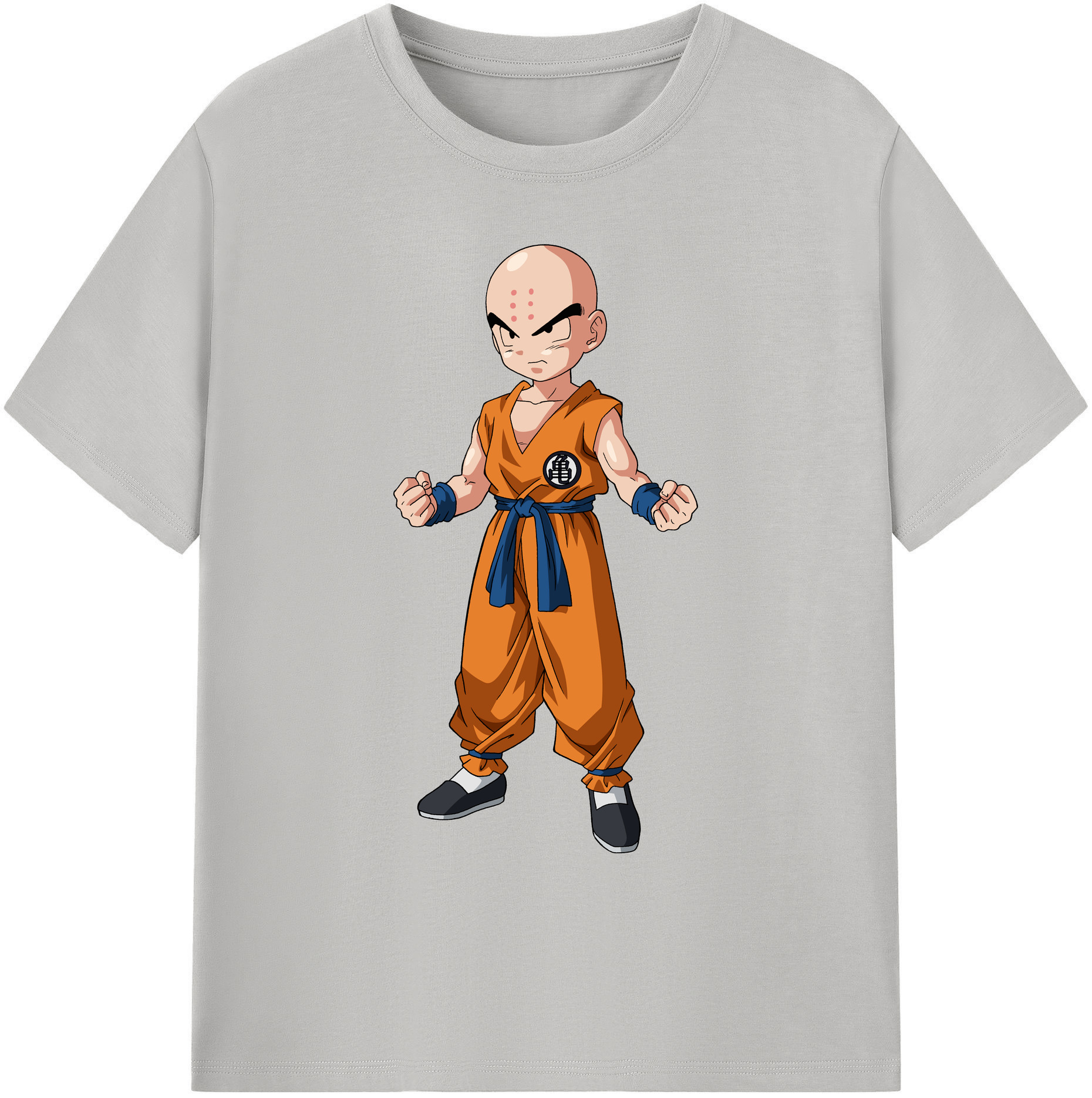 （画像用） ドラゴンボール クリリン DRAGON BALL krillin 綿100％ メンズ半袖Tシャツ｜肌触りやわらか＆通気性