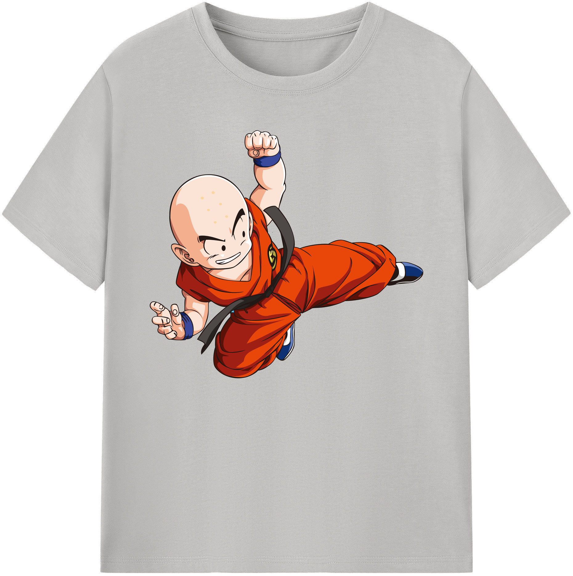 （画像用） ドラゴンボール クリリン DRAGON BALL krillin 綿100％ メンズ半袖Tシャツ｜肌触りやわらか＆通気性