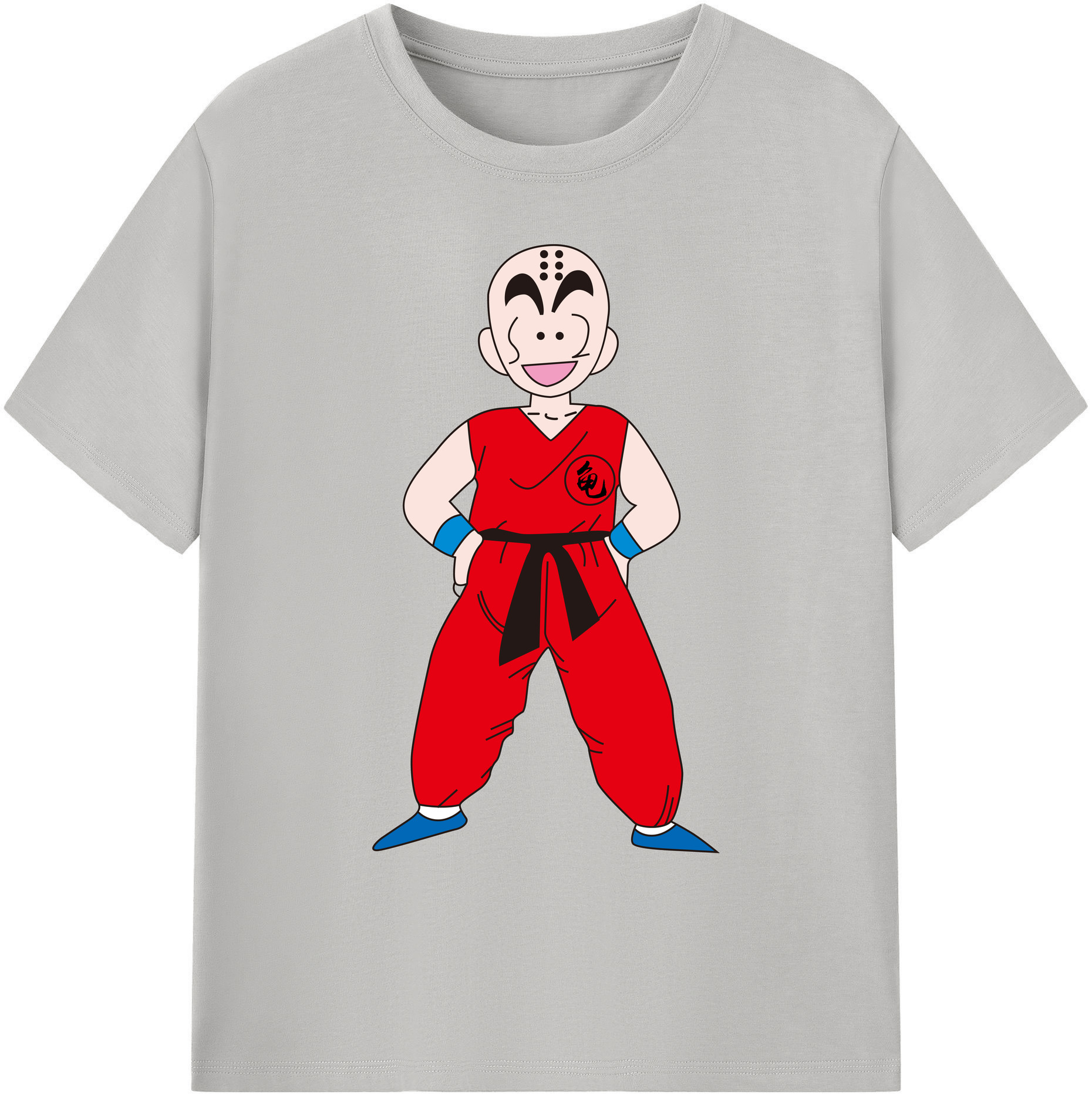 （画像用） ドラゴンボール クリリン DRAGON BALL krillin 綿100％ メンズ半袖Tシャツ｜肌触りやわらか＆通気性