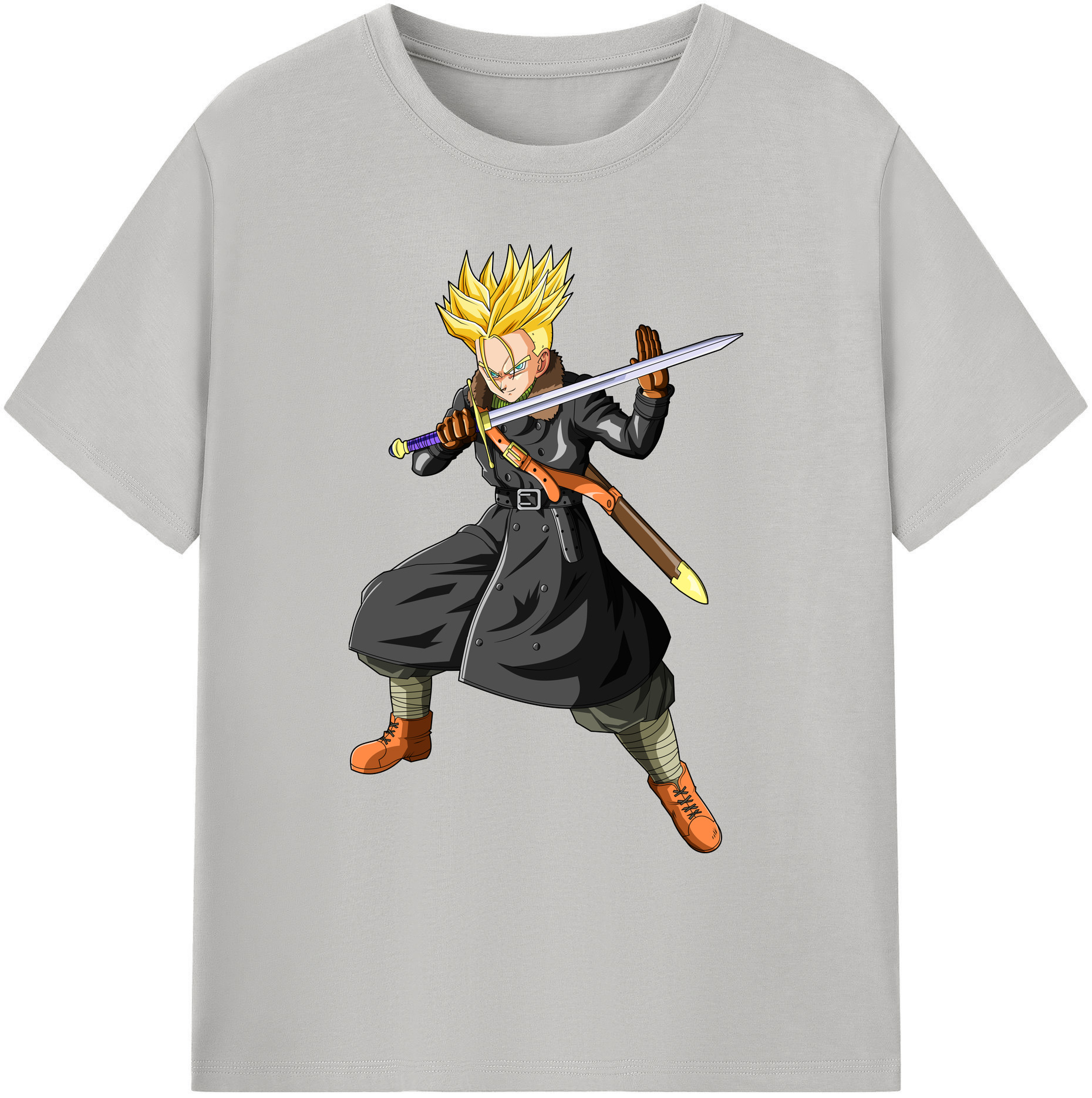 （画像用） ドラゴンボール トランクス（Torankusu）DRAGON BALL Trunks 綿100％ メンズ半袖Tシャツ｜肌触りやわらか＆通気性