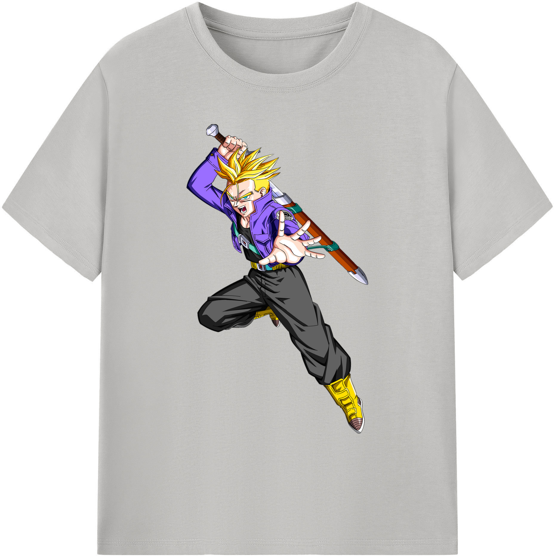 （画像用） ドラゴンボール トランクス（Torankusu）DRAGON BALL Trunks 綿100％ メンズ半袖Tシャツ｜肌触りやわらか＆通気性