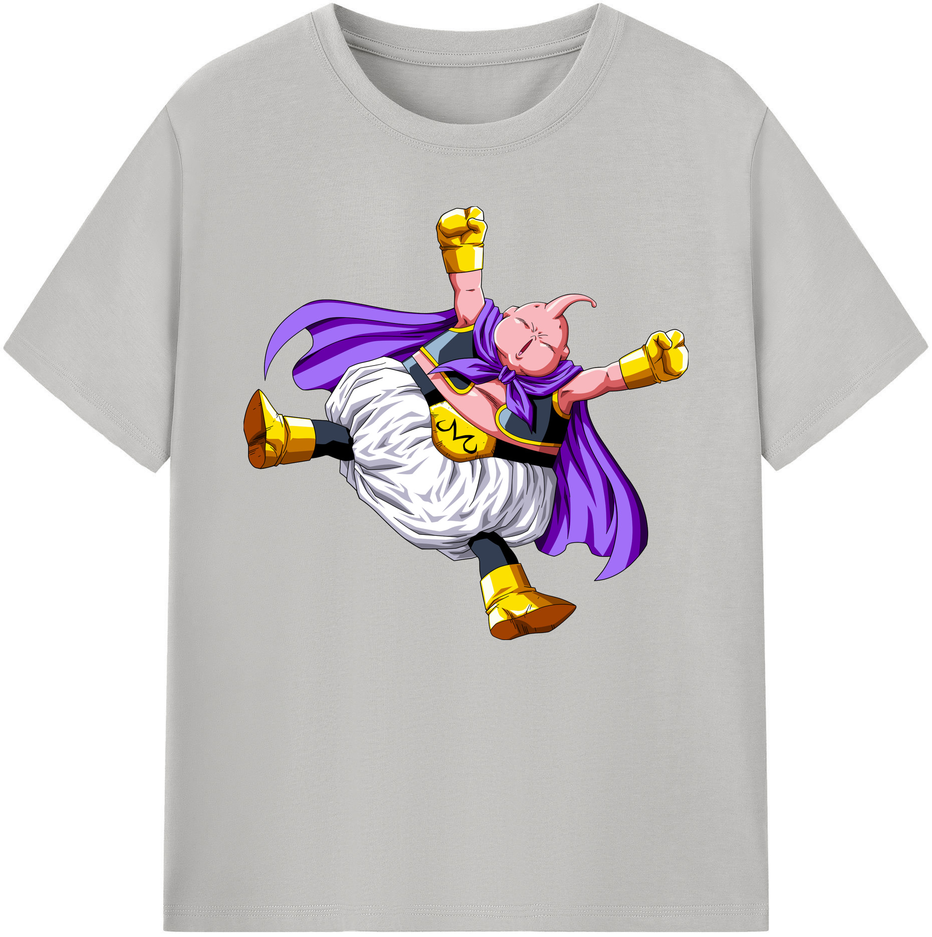 （画像用） ドラゴンボール 魔人ブウ DRAGON BALL Majin Buu 綿100％ メンズ半袖Tシャツ｜肌触りやわらか＆通気性