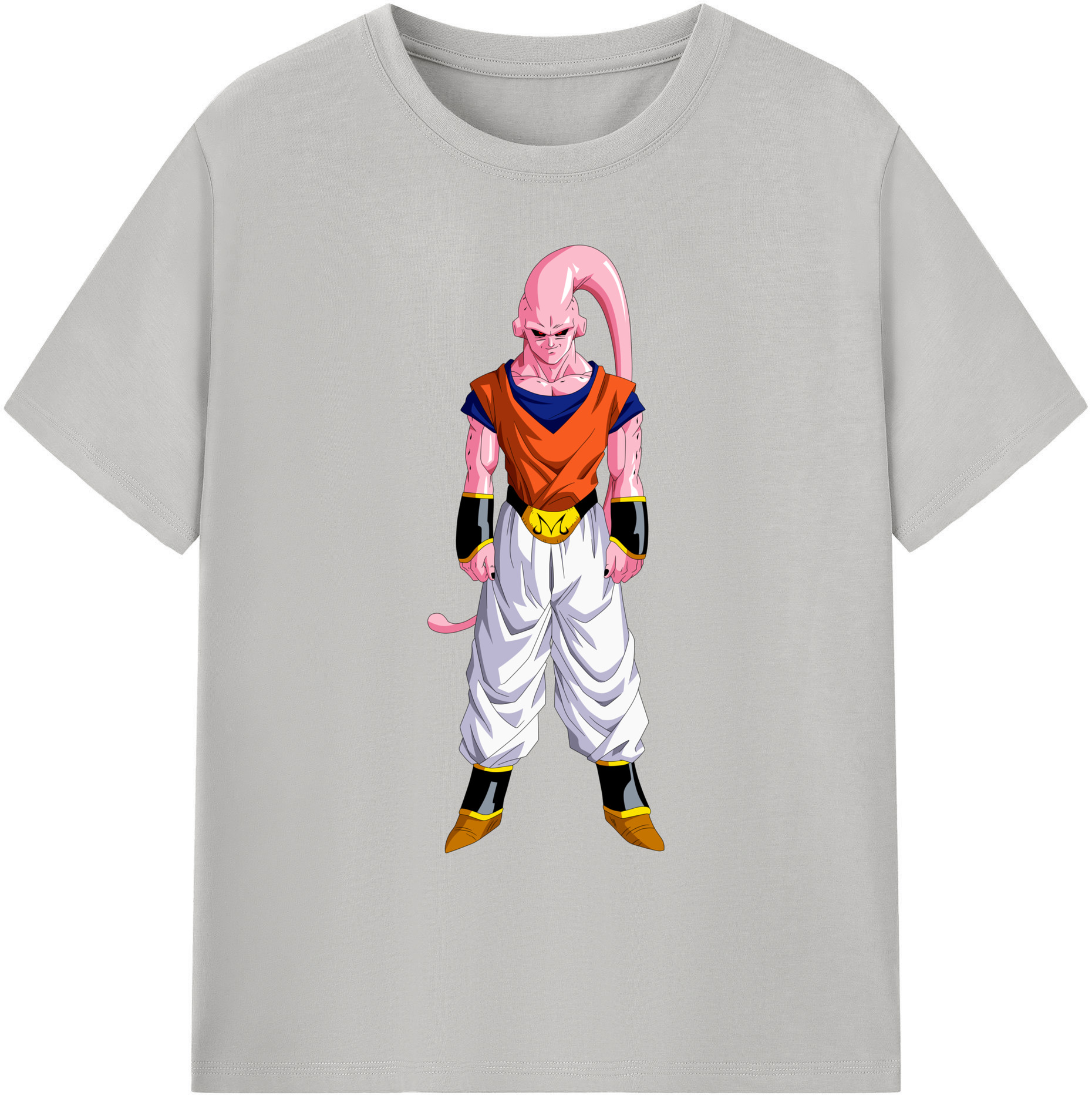 （画像用） ドラゴンボール 魔人ブウ DRAGON BALL Majin Buu 綿100％ メンズ半袖Tシャツ｜肌触りやわらか＆通気性