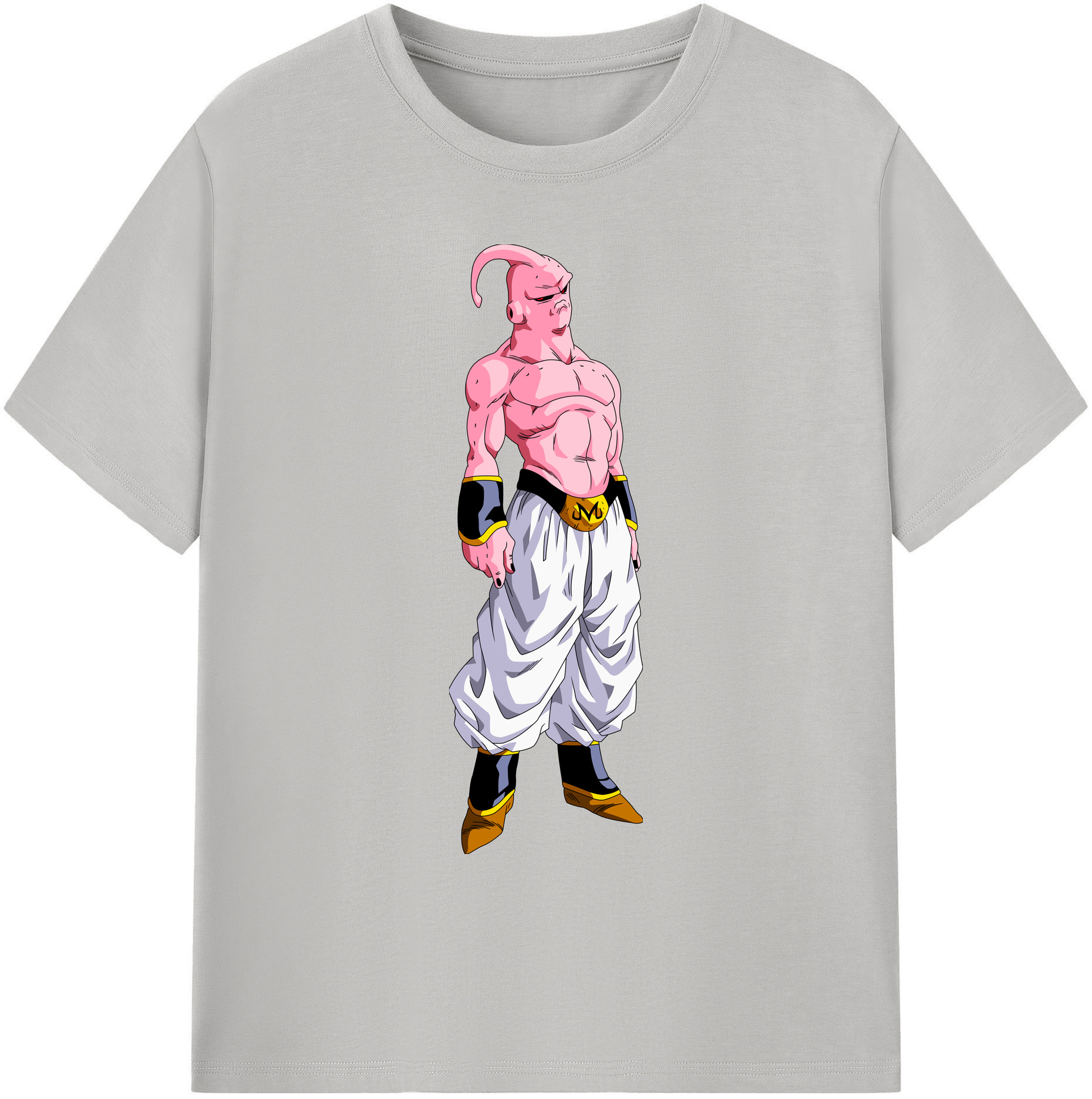 （画像用） ドラゴンボール 魔人ブウ DRAGON BALL Majin Buu 綿100％ メンズ半袖Tシャツ｜肌触りやわらか＆通気性