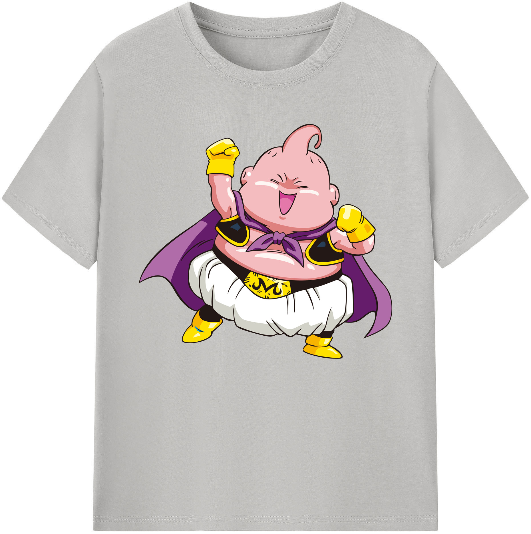 （画像用） ドラゴンボール 魔人ブウ DRAGON BALL Majin Buu 綿100％ メンズ半袖Tシャツ｜肌触りやわらか＆通気性