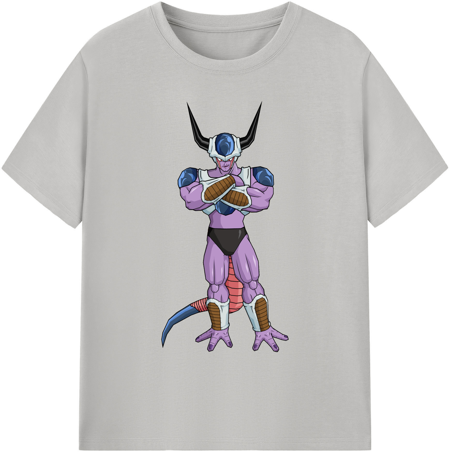 （画像用） ドラゴンボール フリーザ DRAGON BALL Frieza 綿100％ メンズ半袖Tシャツ｜肌触りやわらか＆通気性