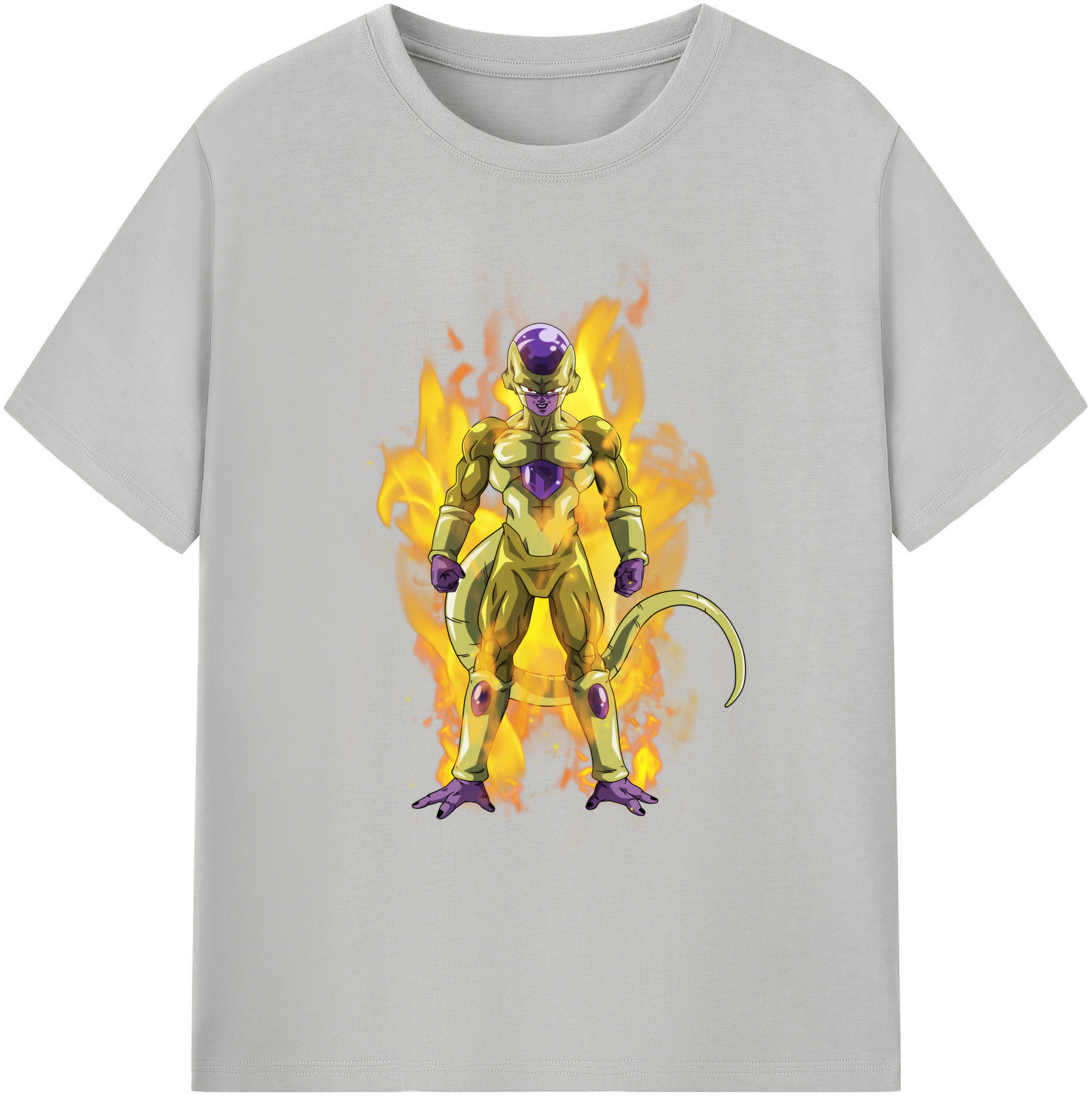 （画像用） ドラゴンボール フリーザ DRAGON BALL Frieza 綿100％ メンズ半袖Tシャツ｜肌触りやわらか＆通気性