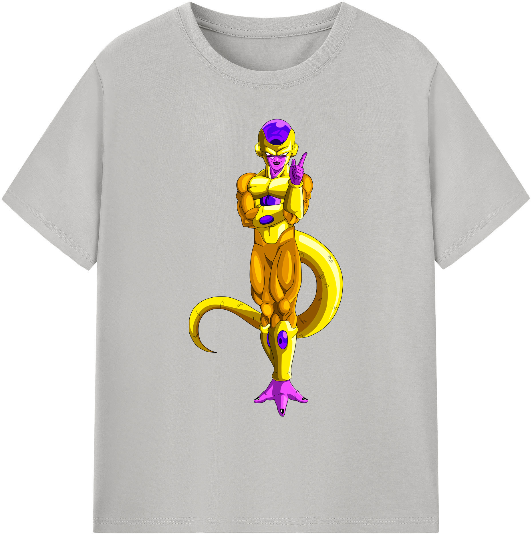 （画像用） ドラゴンボール フリーザ DRAGON BALL Frieza 綿100％ メンズ半袖Tシャツ｜肌触りやわらか＆通気性