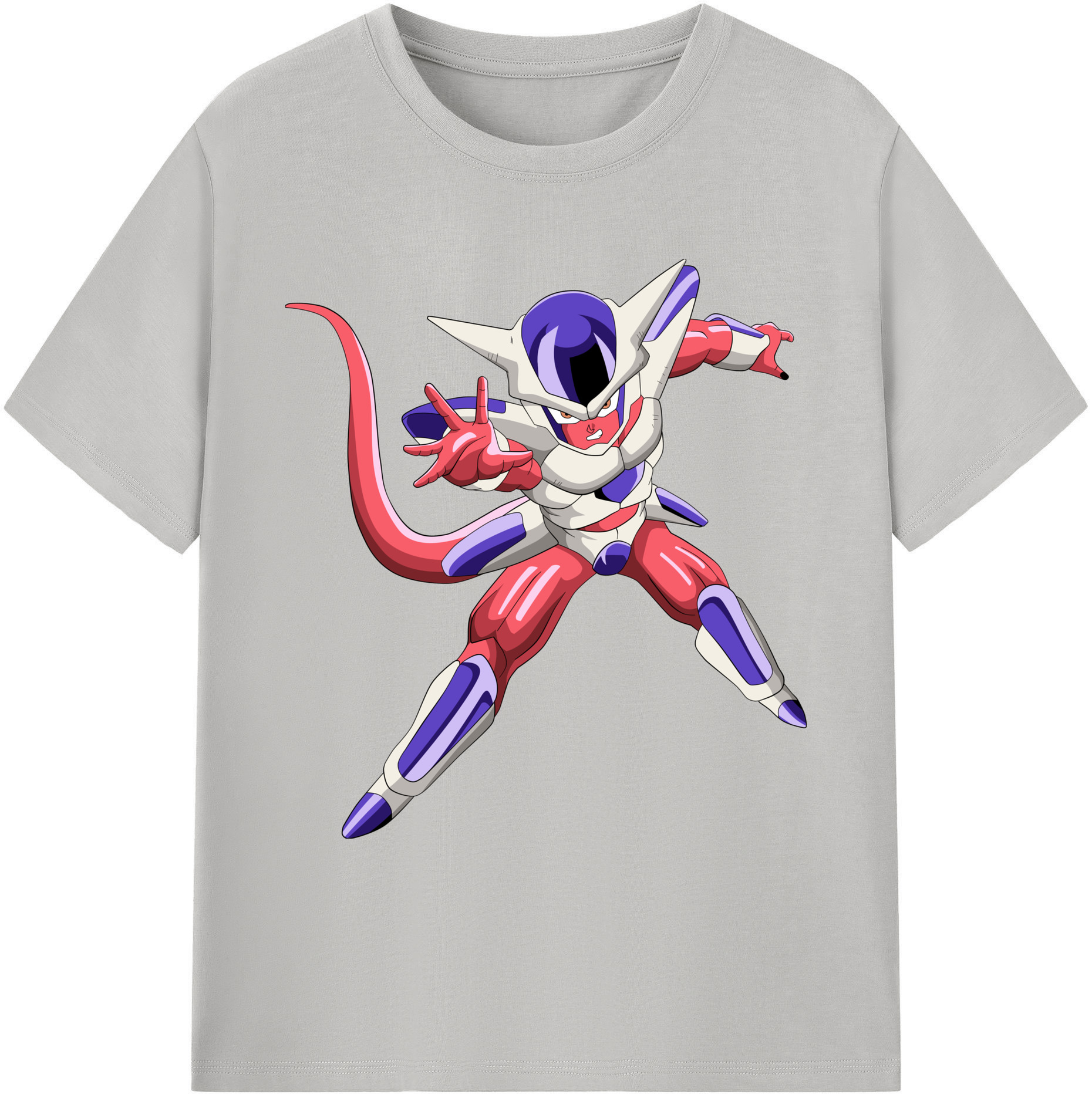 （画像用） ドラゴンボール フリーザ DRAGON BALL Frieza 綿100％ メンズ半袖Tシャツ｜肌触りやわらか＆通気性