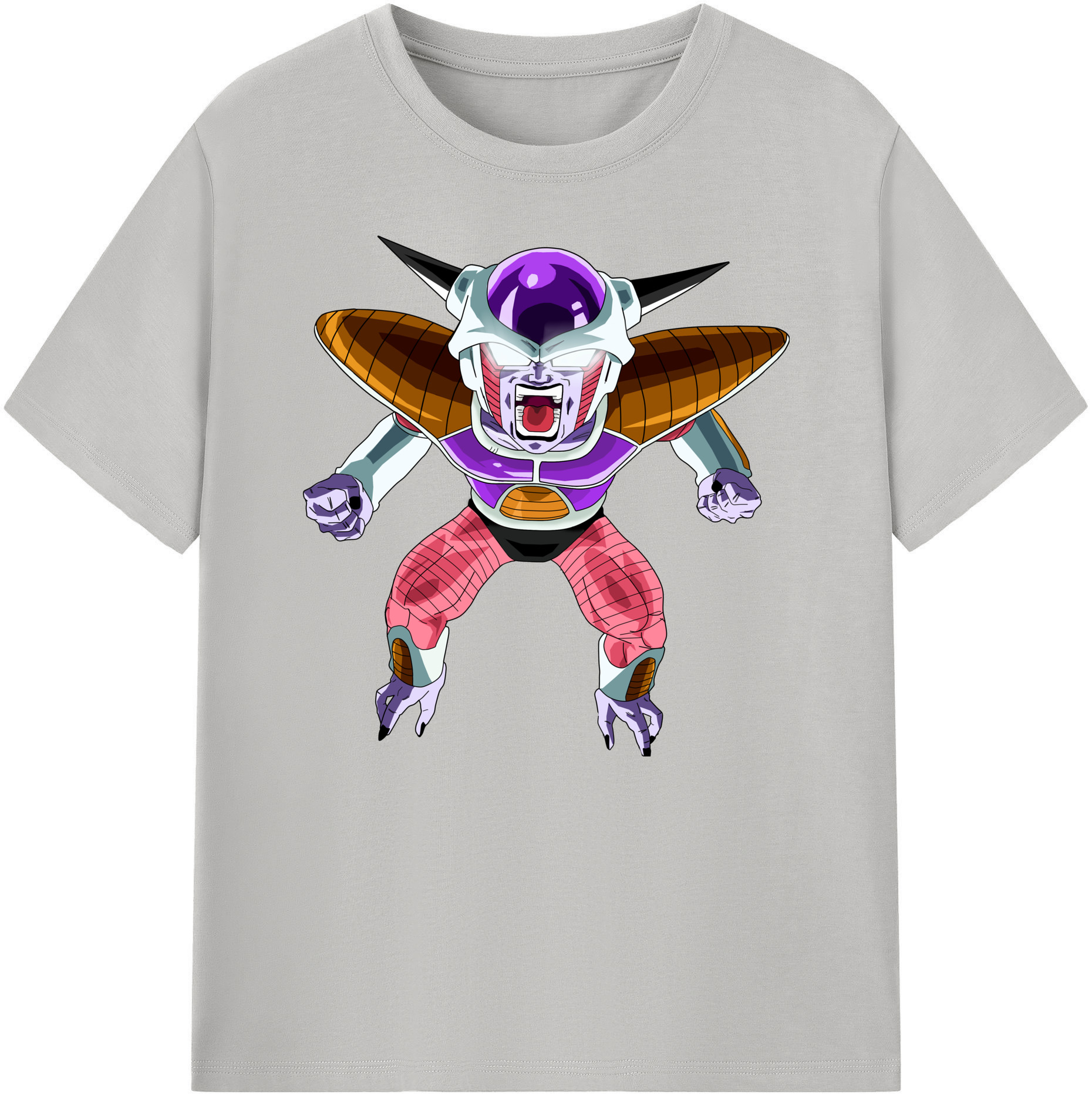 （画像用） ドラゴンボール フリーザ DRAGON BALL Frieza 綿100％ メンズ半袖Tシャツ｜肌触りやわらか＆通気性