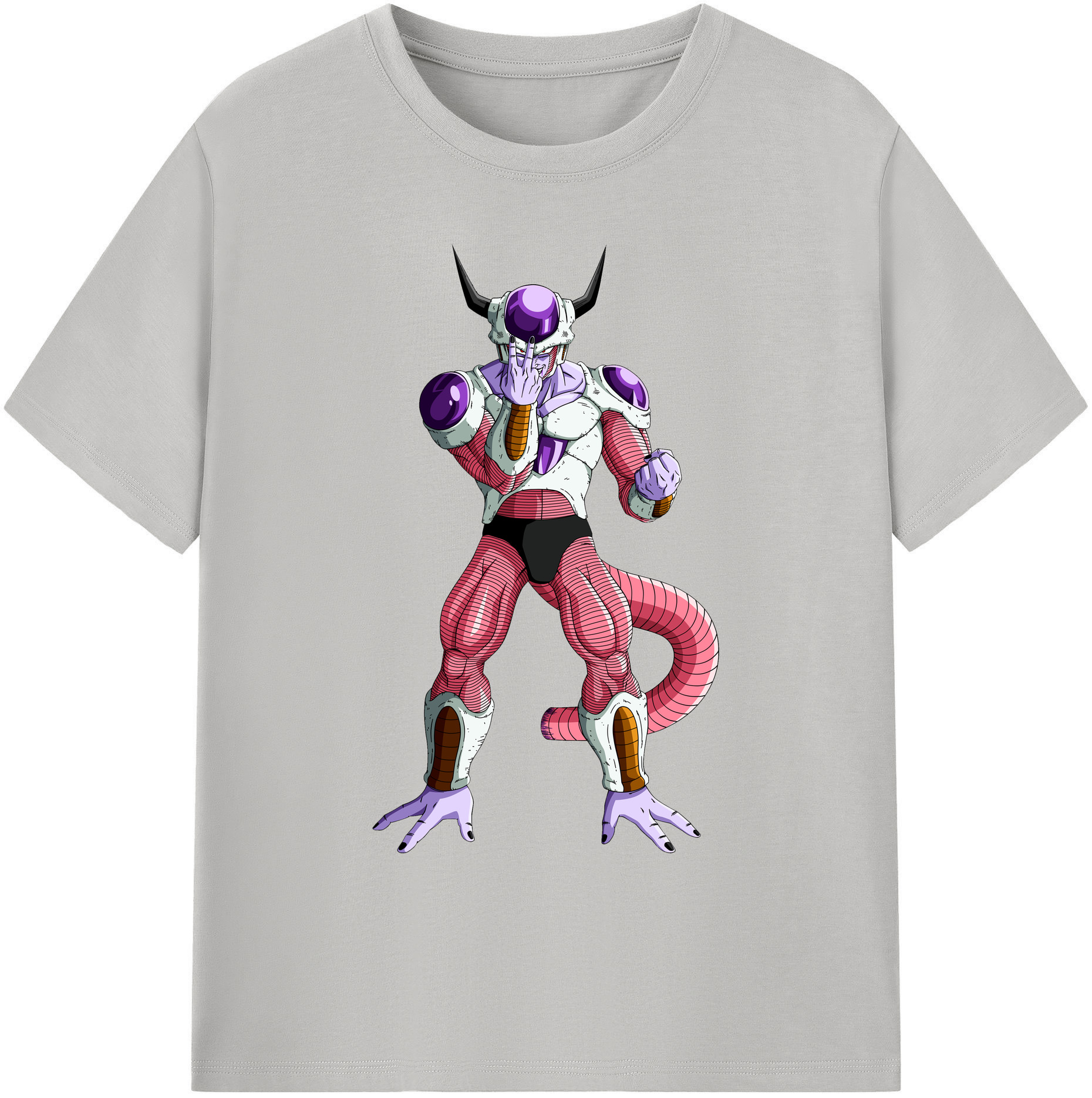（画像用） ドラゴンボール フリーザ DRAGON BALL Frieza 綿100％ メンズ半袖Tシャツ｜肌触りやわらか＆通気性