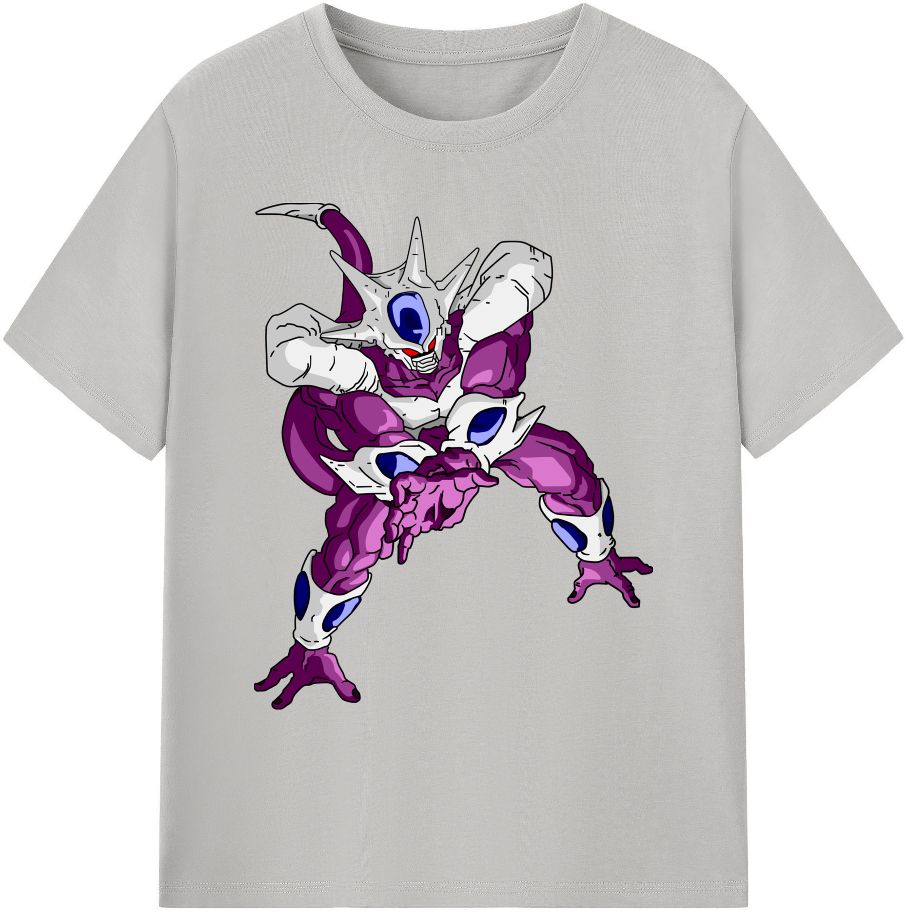 （画像用） ドラゴンボール クウラ DRAGON BALL Cooler Coora 綿100％ メンズ半袖Tシャツ｜肌触りやわらか＆通気性