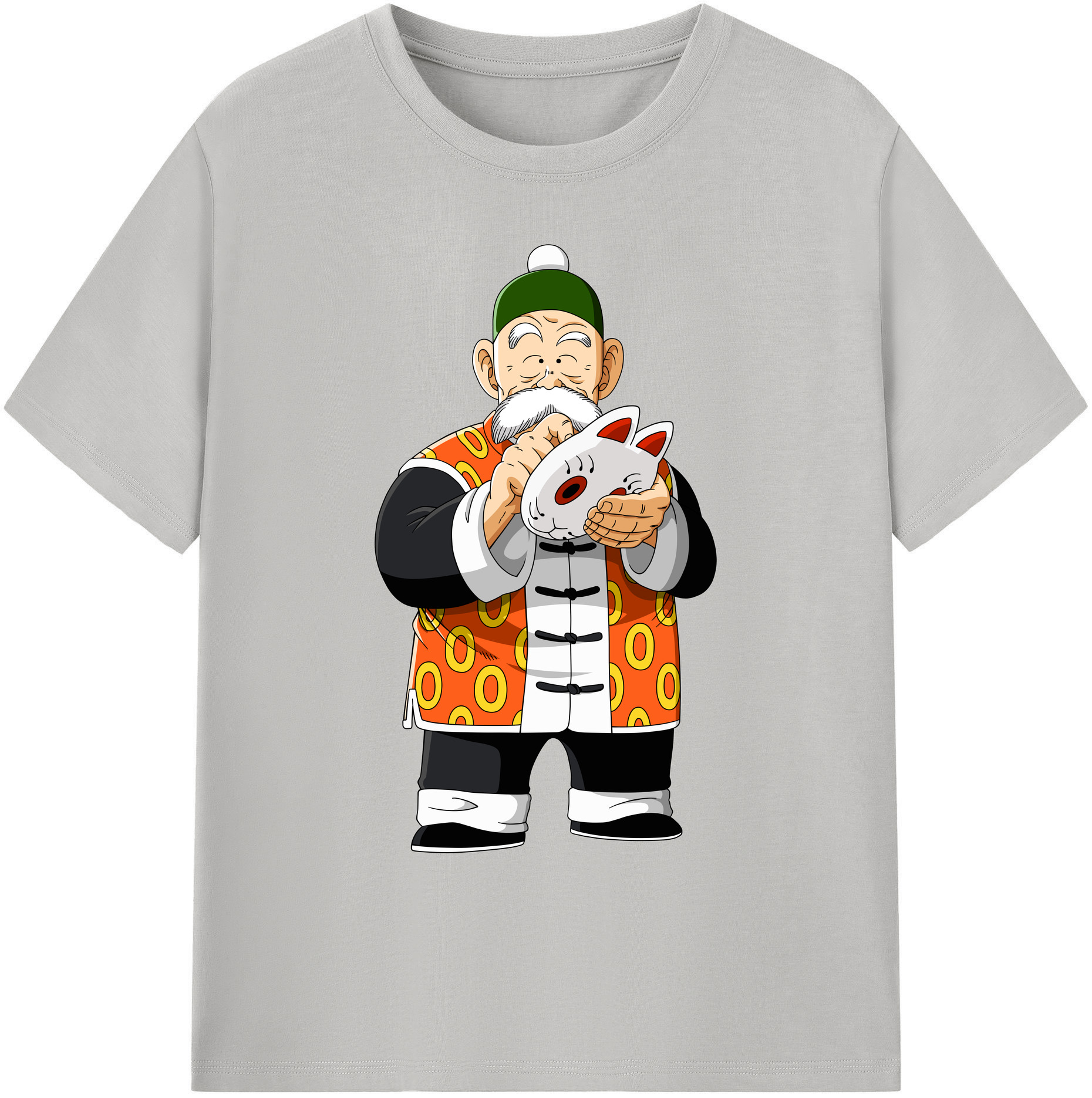 （画像用） ドラゴンボール 亀仙人（かめせんにん） DRAGON BALL Master Roshi Kame Sennin 綿100％ メンズ半袖Tシャツ｜肌触りやわらか＆通気性