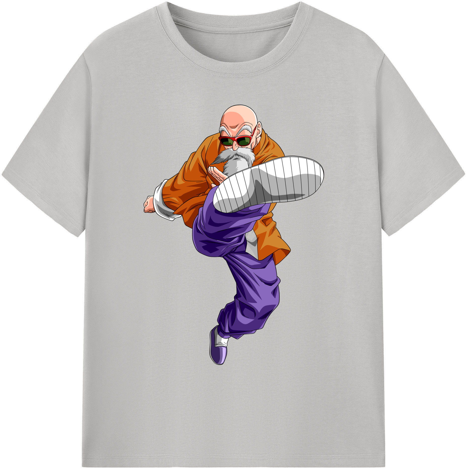（画像用） ドラゴンボール 亀仙人（かめせんにん） DRAGON BALL Master Roshi Kame Sennin 綿100％ メンズ半袖Tシャツ｜肌触りやわらか＆通気性