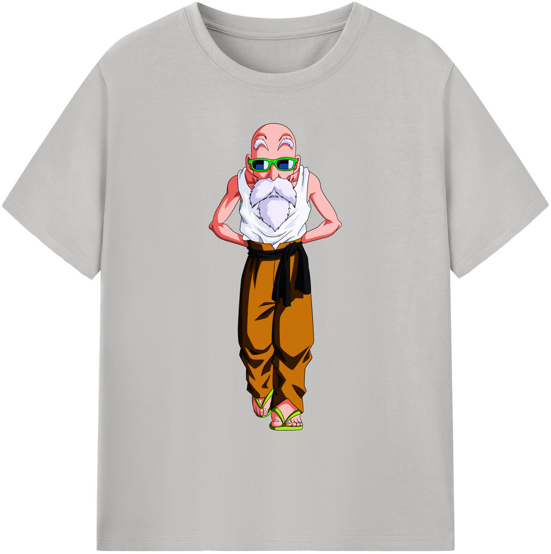 （画像用） ドラゴンボール 亀仙人（かめせんにん） DRAGON BALL Master Roshi Kame Sennin 綿100％ メンズ半袖Tシャツ｜肌触りやわらか＆通気性