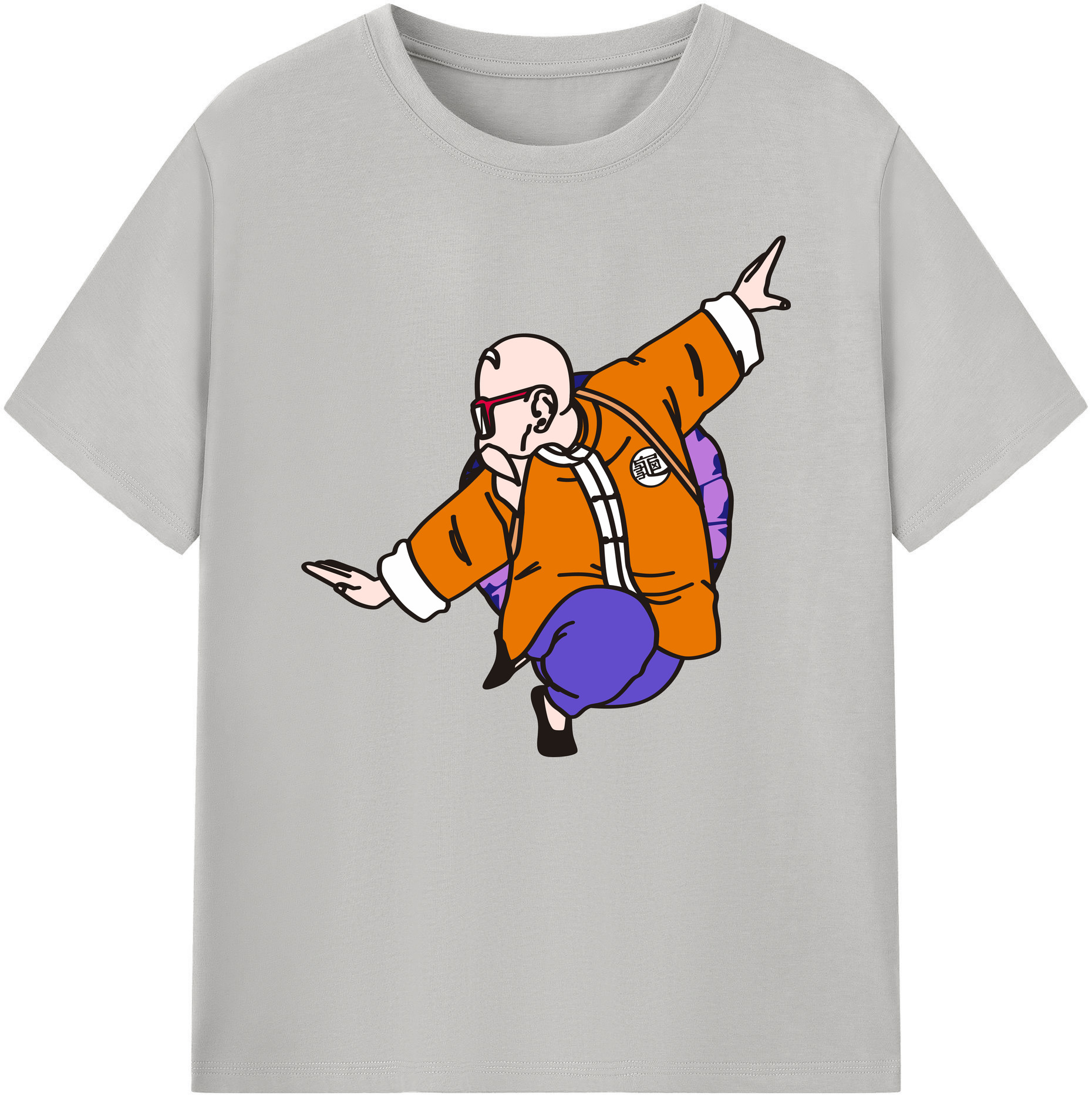 （画像用） ドラゴンボール 亀仙人（かめせんにん） DRAGON BALL Master Roshi Kame Sennin 綿100％ メンズ半袖Tシャツ｜肌触りやわらか＆通気性