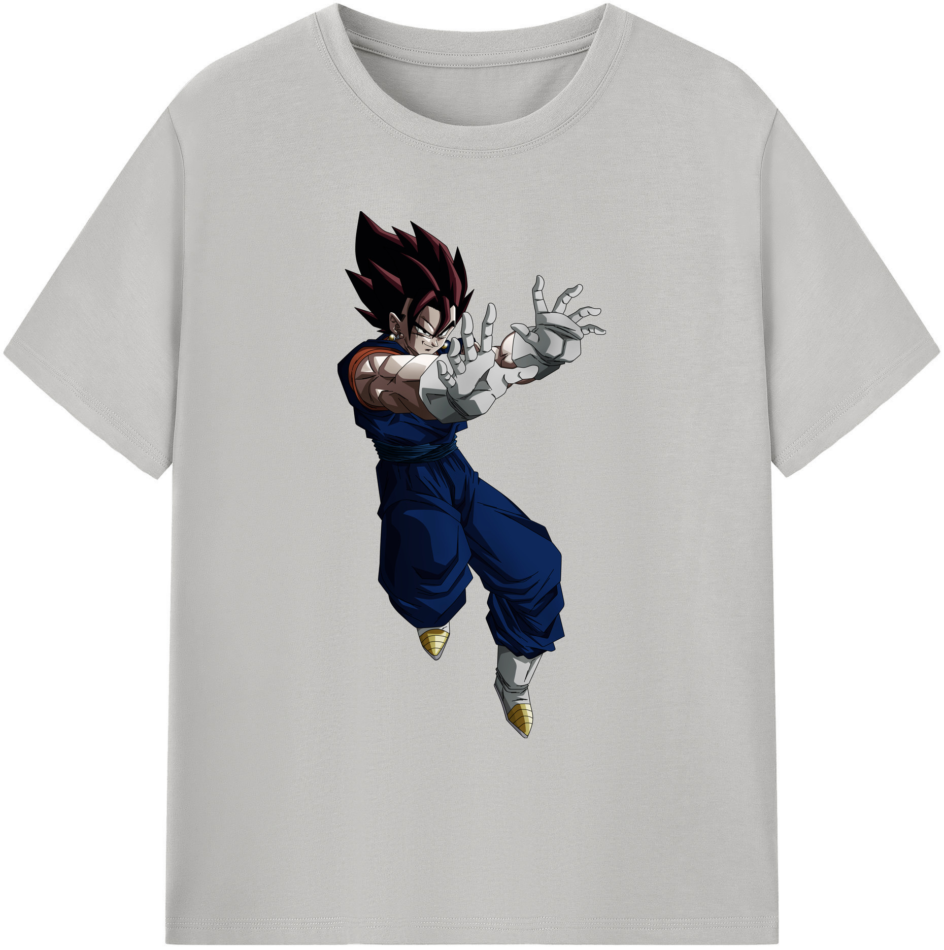 （画像用） ドラゴンボール ベジット DRAGON BALL Vegetto 綿100％ メンズ半袖Tシャツ｜肌触りやわらか＆通気性