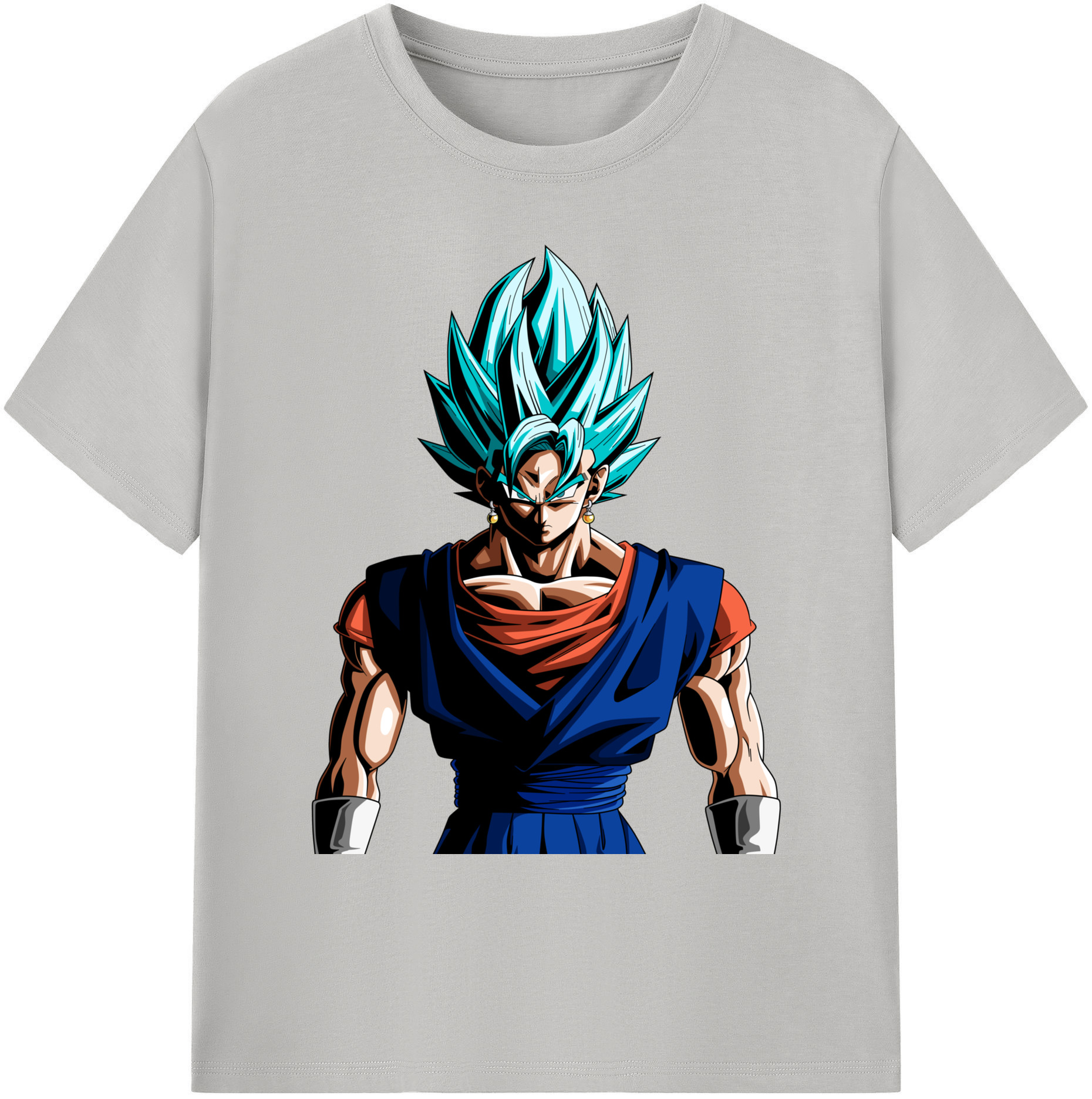 （画像用） ドラゴンボール ベジット DRAGON BALL Vegetto 綿100％ メンズ半袖Tシャツ｜肌触りやわらか＆通気性