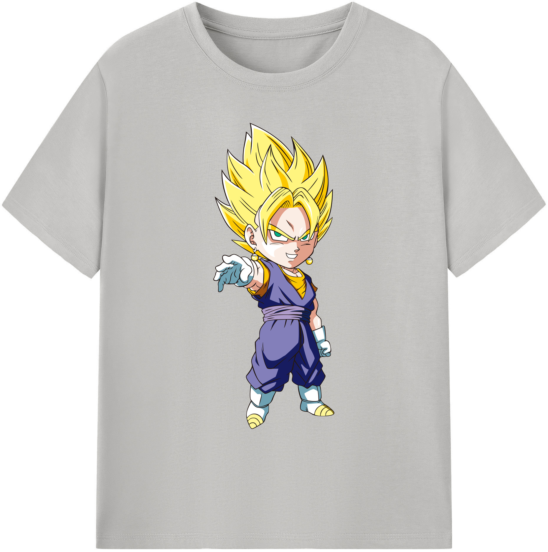 （画像用） ドラゴンボール ベジット DRAGON BALL Vegetto 綿100％ メンズ半袖Tシャツ｜肌触りやわらか＆通気性