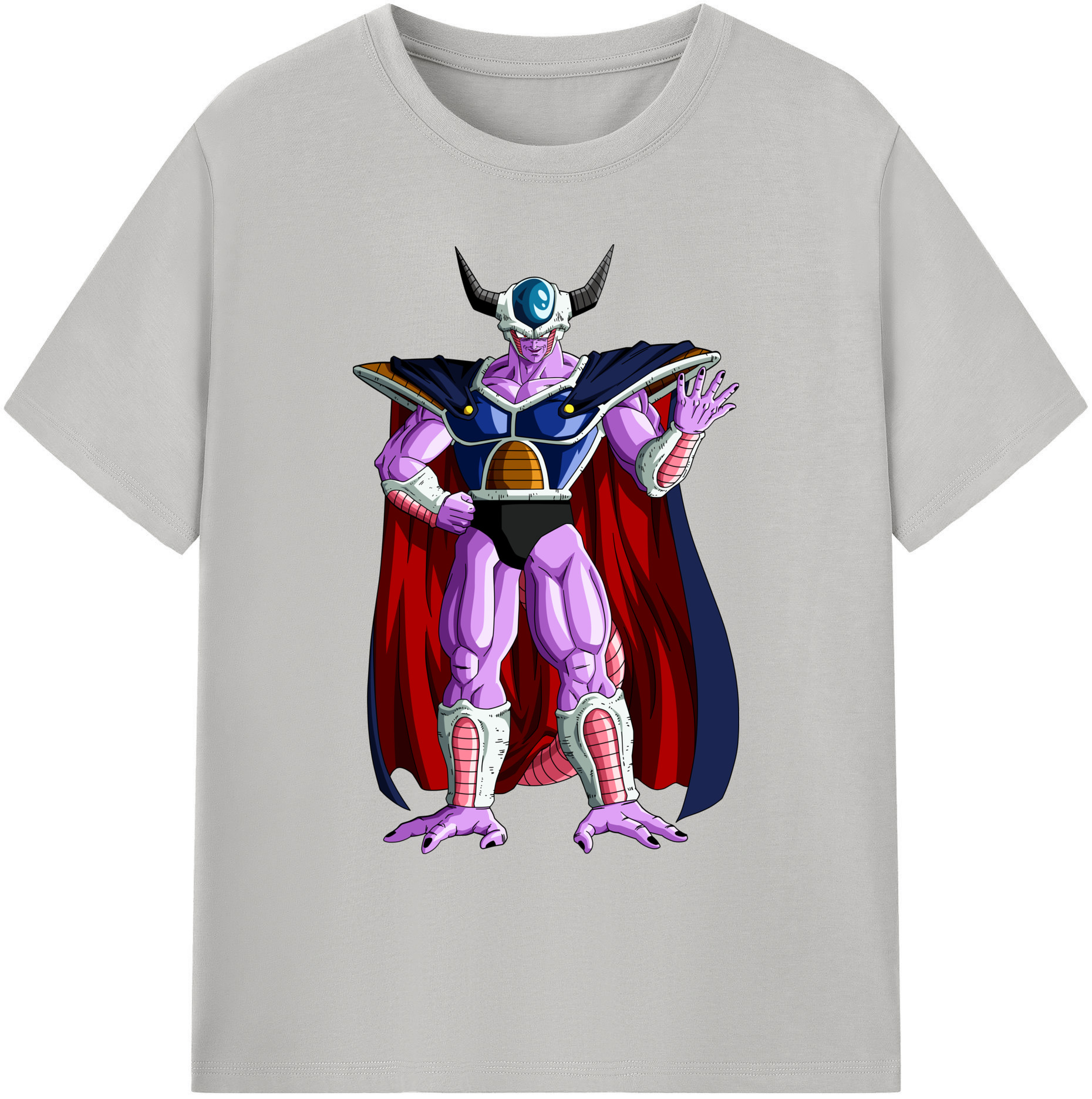（画像用） ドラゴンボール コルド大王 DRAGON BALL King Cold 綿100％ メンズ半袖Tシャツ｜肌触りやわらか＆通気性