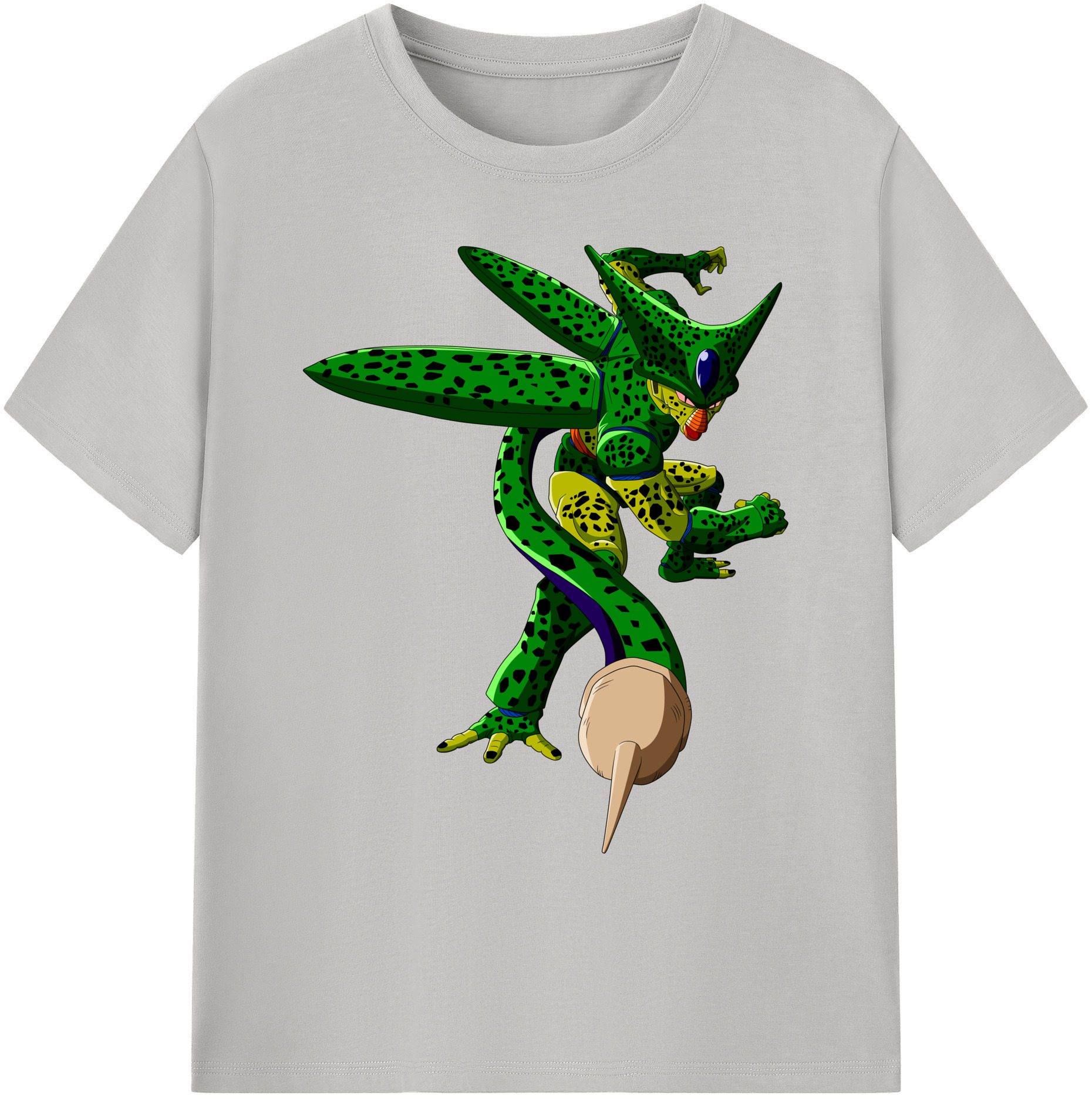 （画像用） ドラゴンボール セル DRAGON BALL Cell 綿100％ メンズ半袖Tシャツ｜肌触りやわらか＆通気性