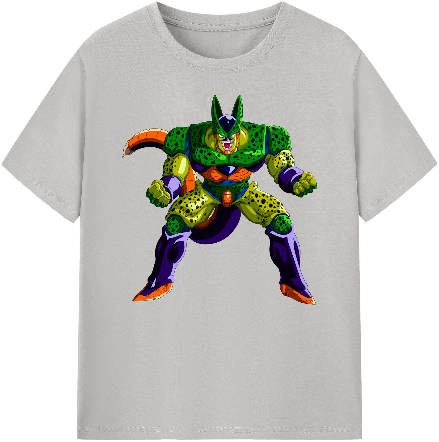 （画像用） ドラゴンボール セル DRAGON BALL Cell 綿100％ メンズ半袖Tシャツ｜肌触りやわらか＆通気性