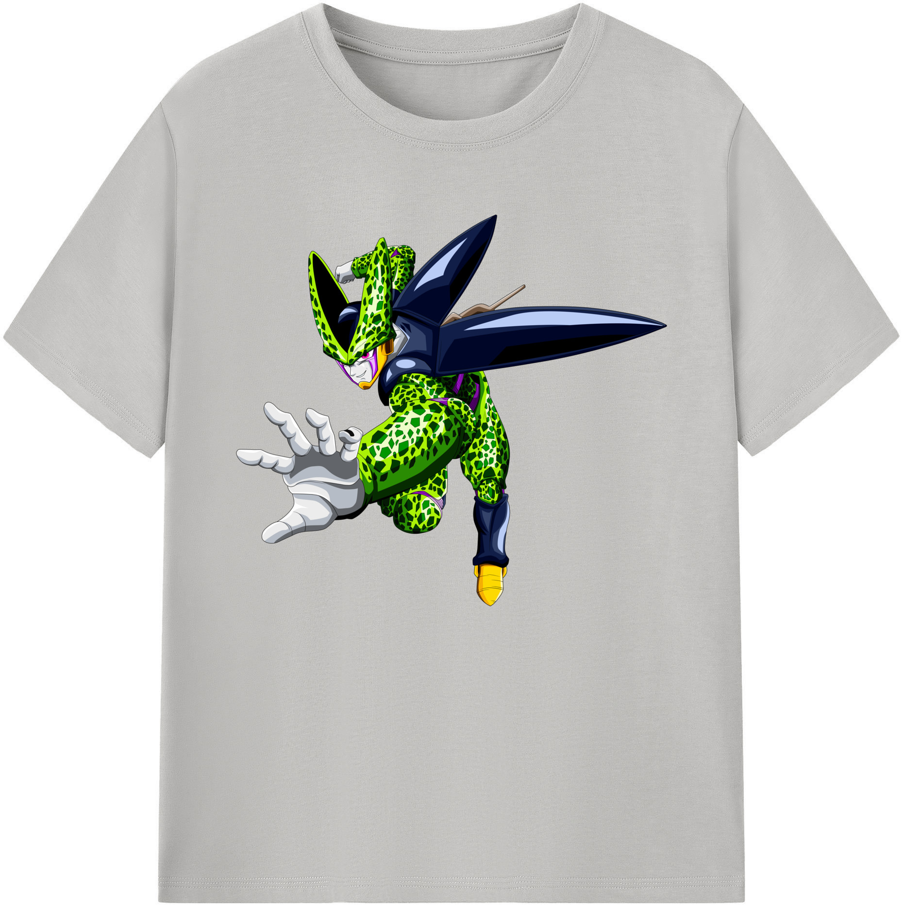 （画像用） ドラゴンボール セル DRAGON BALL Cell 綿100％ メンズ半袖Tシャツ｜肌触りやわらか＆通気性
