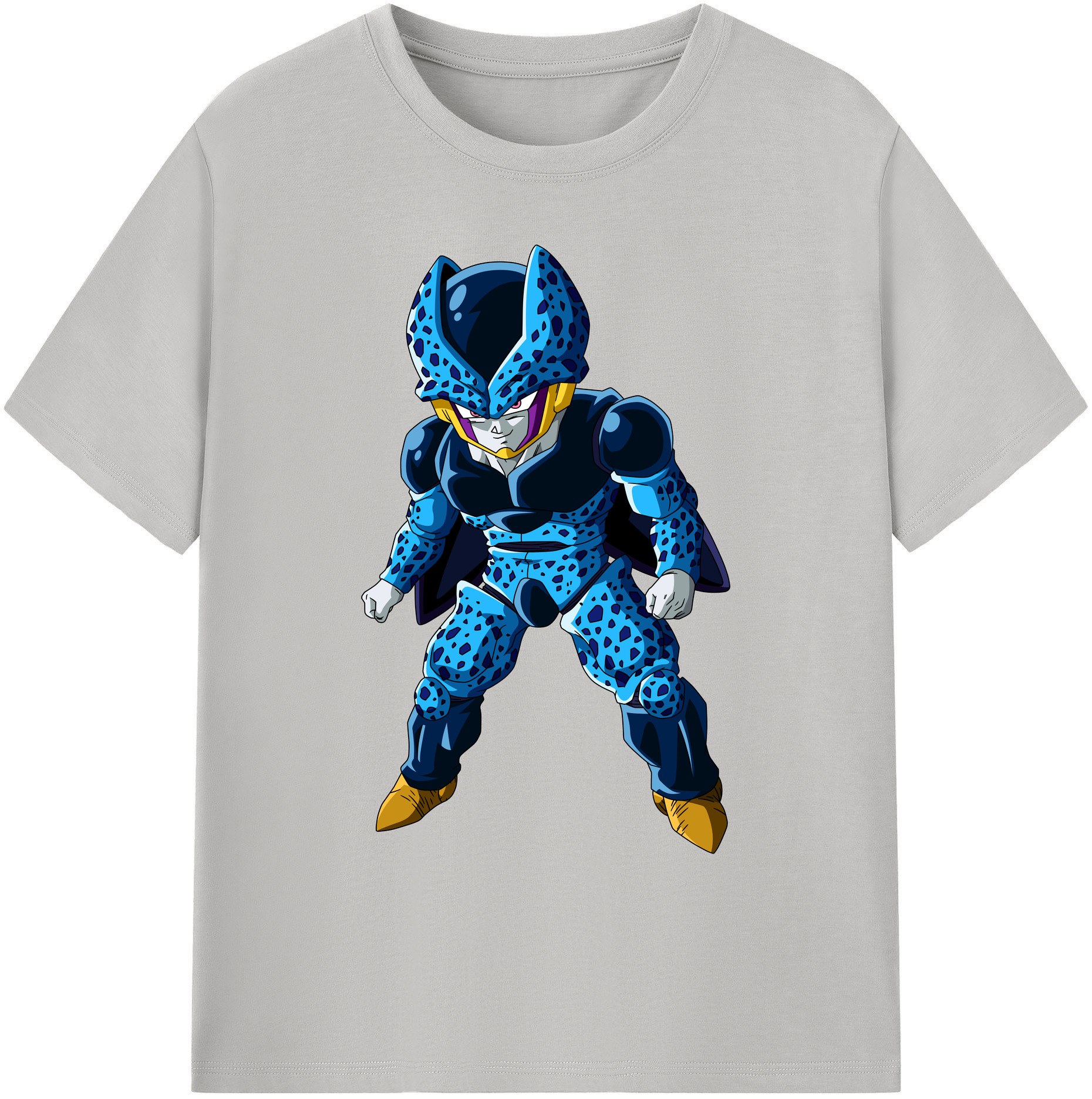 （画像用） ドラゴンボール セル DRAGON BALL Cell 綿100％ メンズ半袖Tシャツ｜肌触りやわらか＆通気性