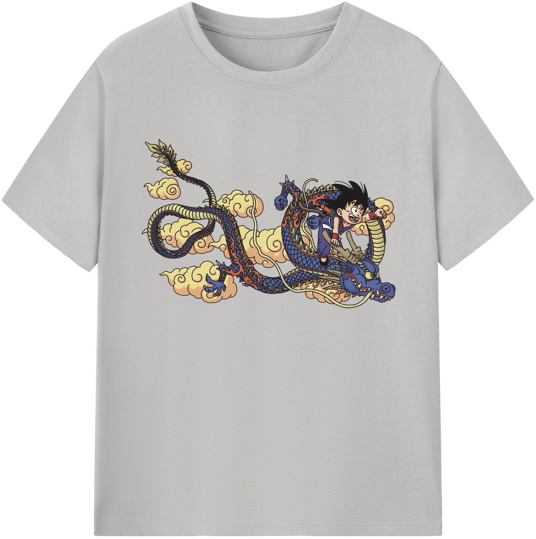 （画像用） ドラゴンボール 神龍 シェンロン DRAGON BALL Shenron 綿100％ メンズ半袖Tシャツ｜肌触りやわらか＆通気性