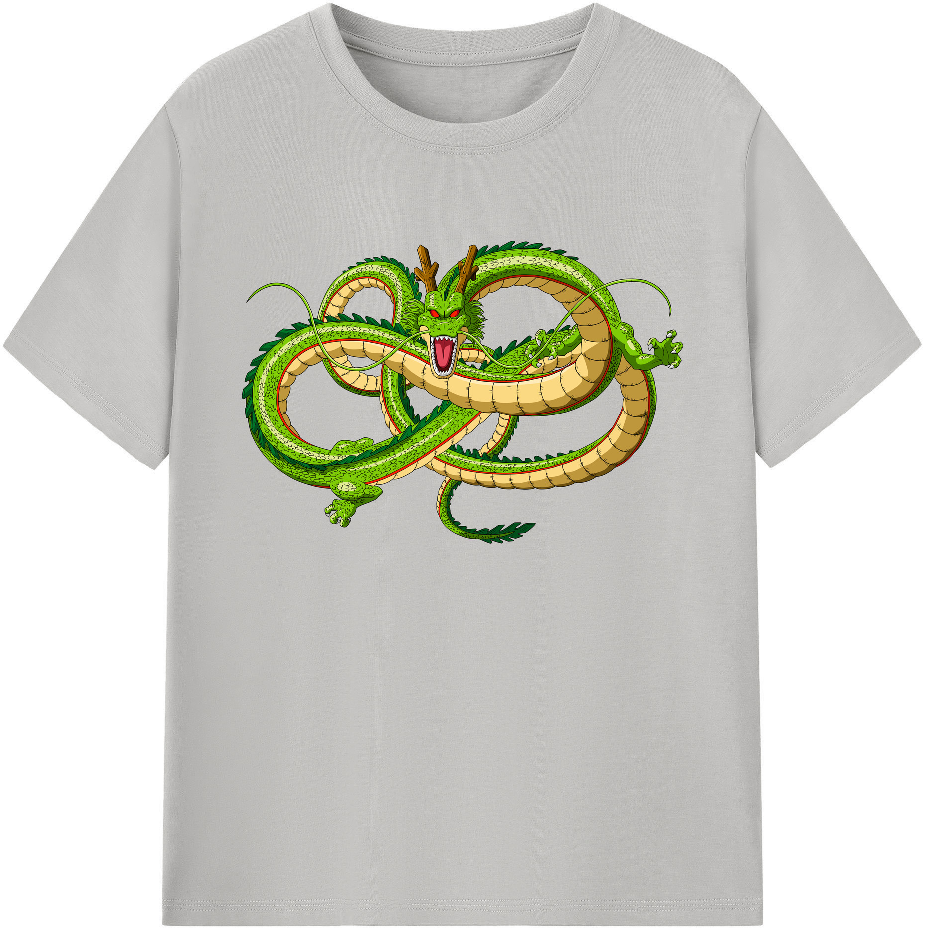 （画像用） ドラゴンボール 神龍 シェンロン DRAGON BALL Shenron 綿100％ メンズ半袖Tシャツ｜肌触りやわらか＆通気性