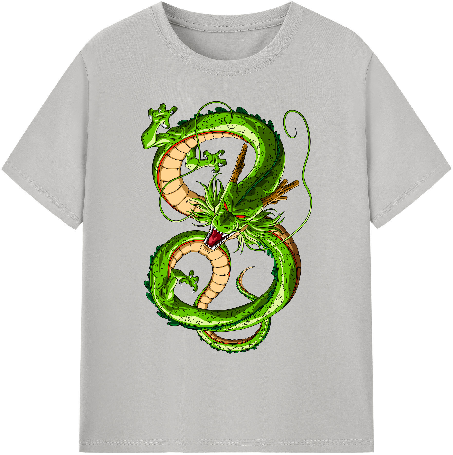 （画像用） ドラゴンボール 神龍 シェンロン DRAGON BALL Shenron 綿100％ メンズ半袖Tシャツ｜肌触りやわらか＆通気性