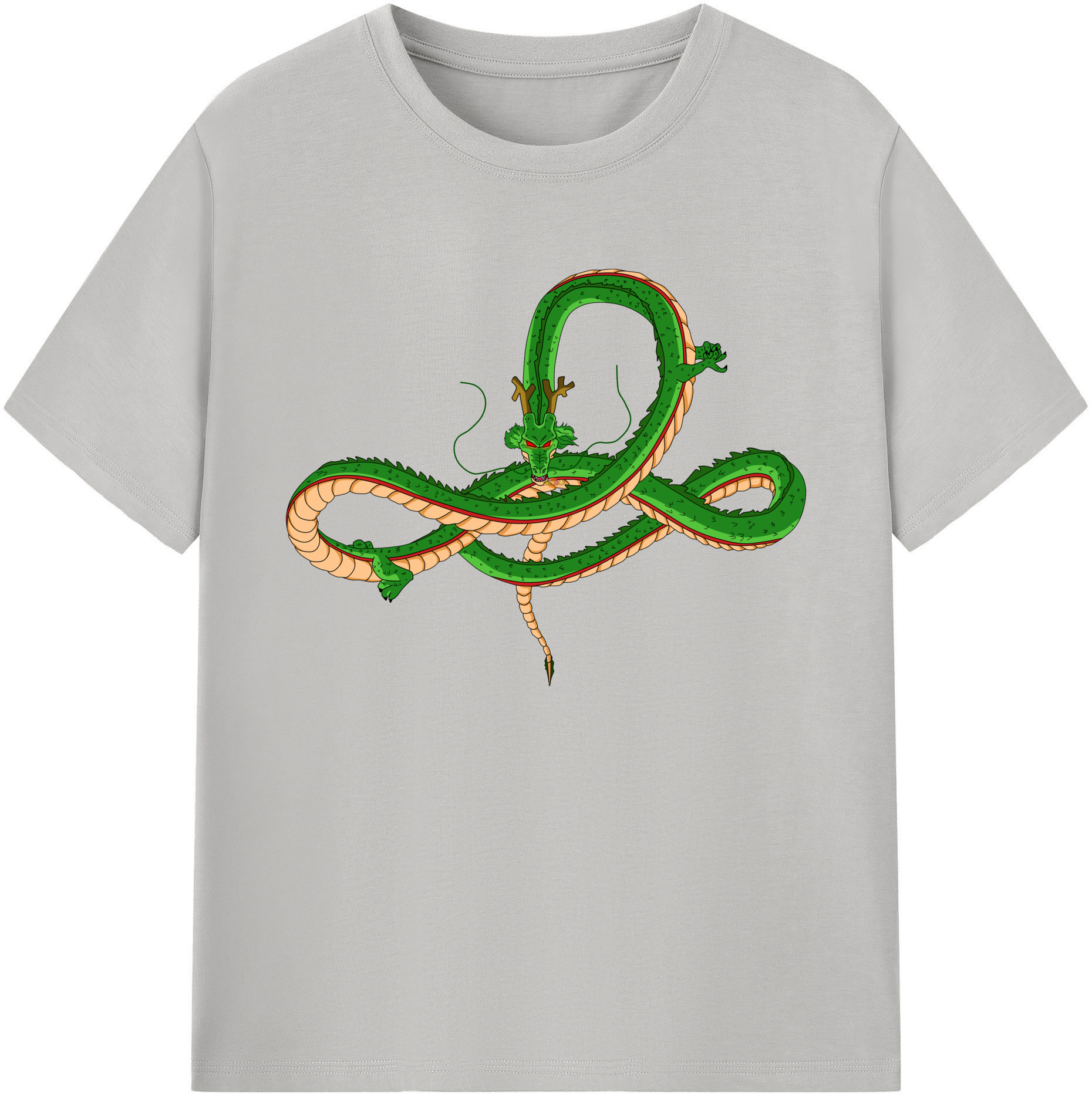 （画像用） ドラゴンボール 神龍 シェンロン DRAGON BALL Shenron 綿100％ メンズ半袖Tシャツ｜肌触りやわらか＆通気性
