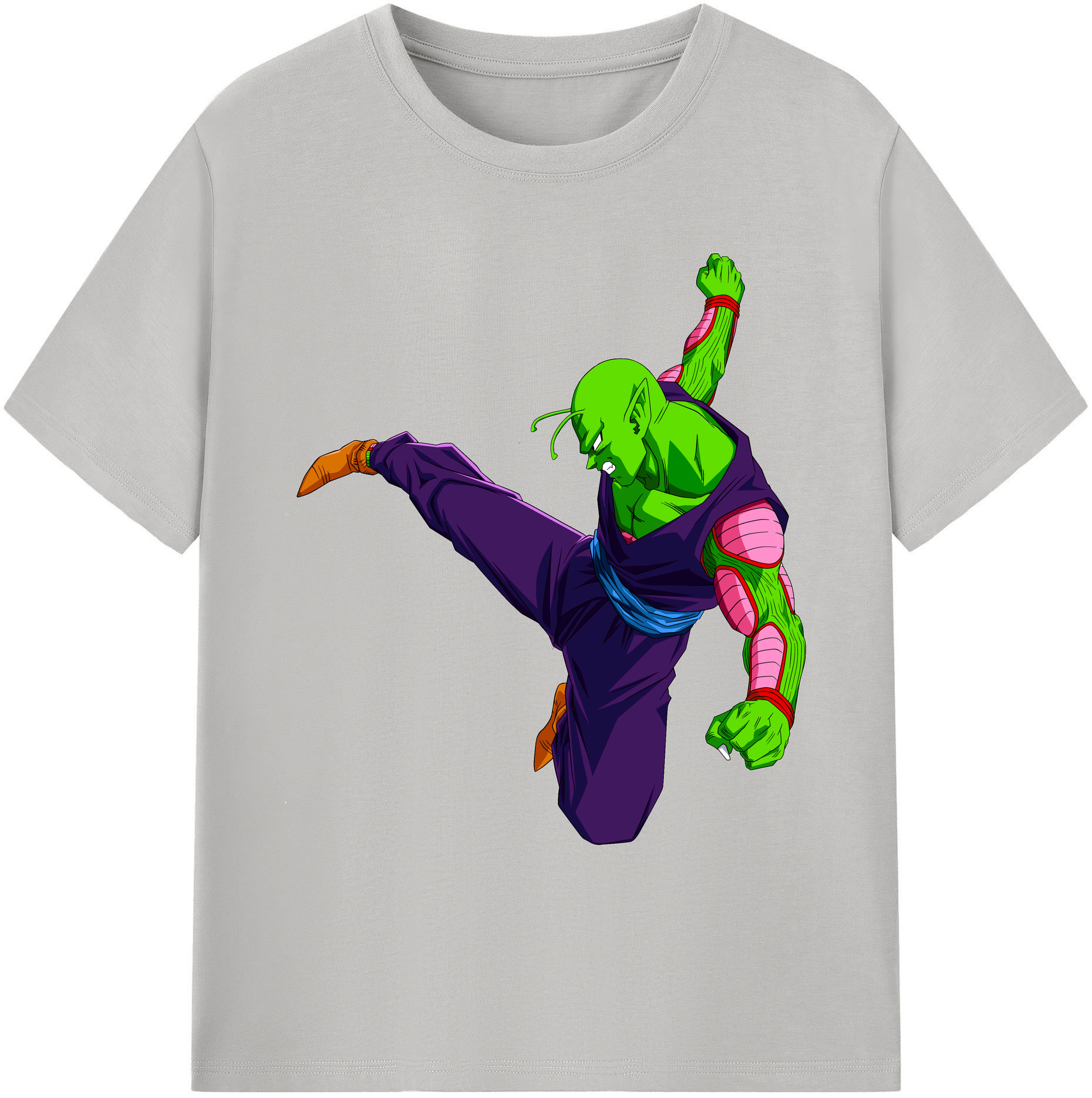 （画像用） ドラゴンボール ピッコロ DRAGON BALL Piccolo 綿100％ メンズ半袖Tシャツ｜肌触りやわらか＆通気性