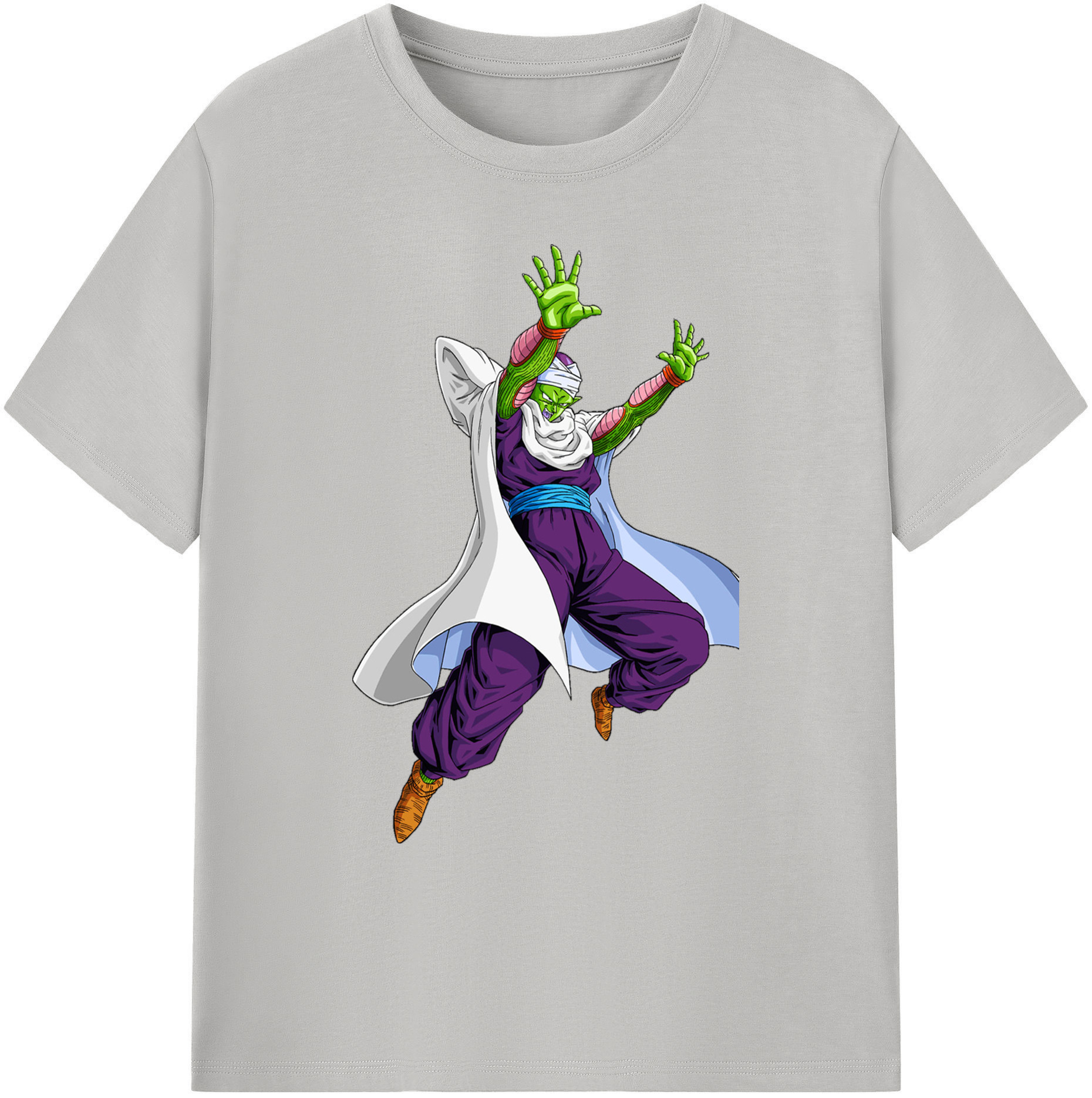 （画像用） ドラゴンボール ピッコロ DRAGON BALL Piccolo 綿100％ メンズ半袖Tシャツ｜肌触りやわらか＆通気性