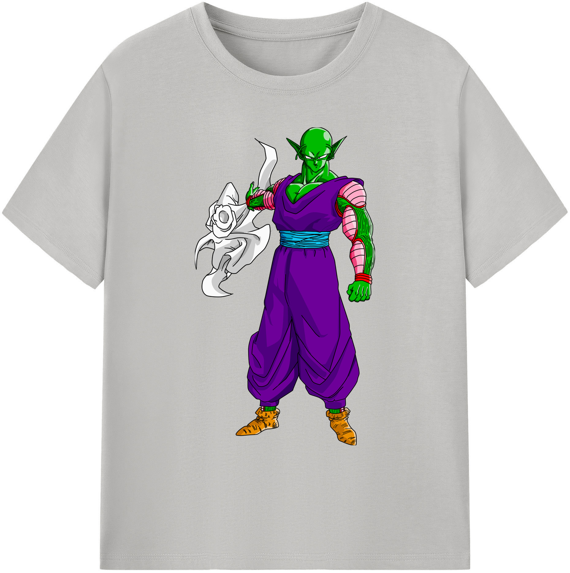 （画像用） ドラゴンボール ピッコロ DRAGON BALL Piccolo 綿100％ メンズ半袖Tシャツ｜肌触りやわらか＆通気性