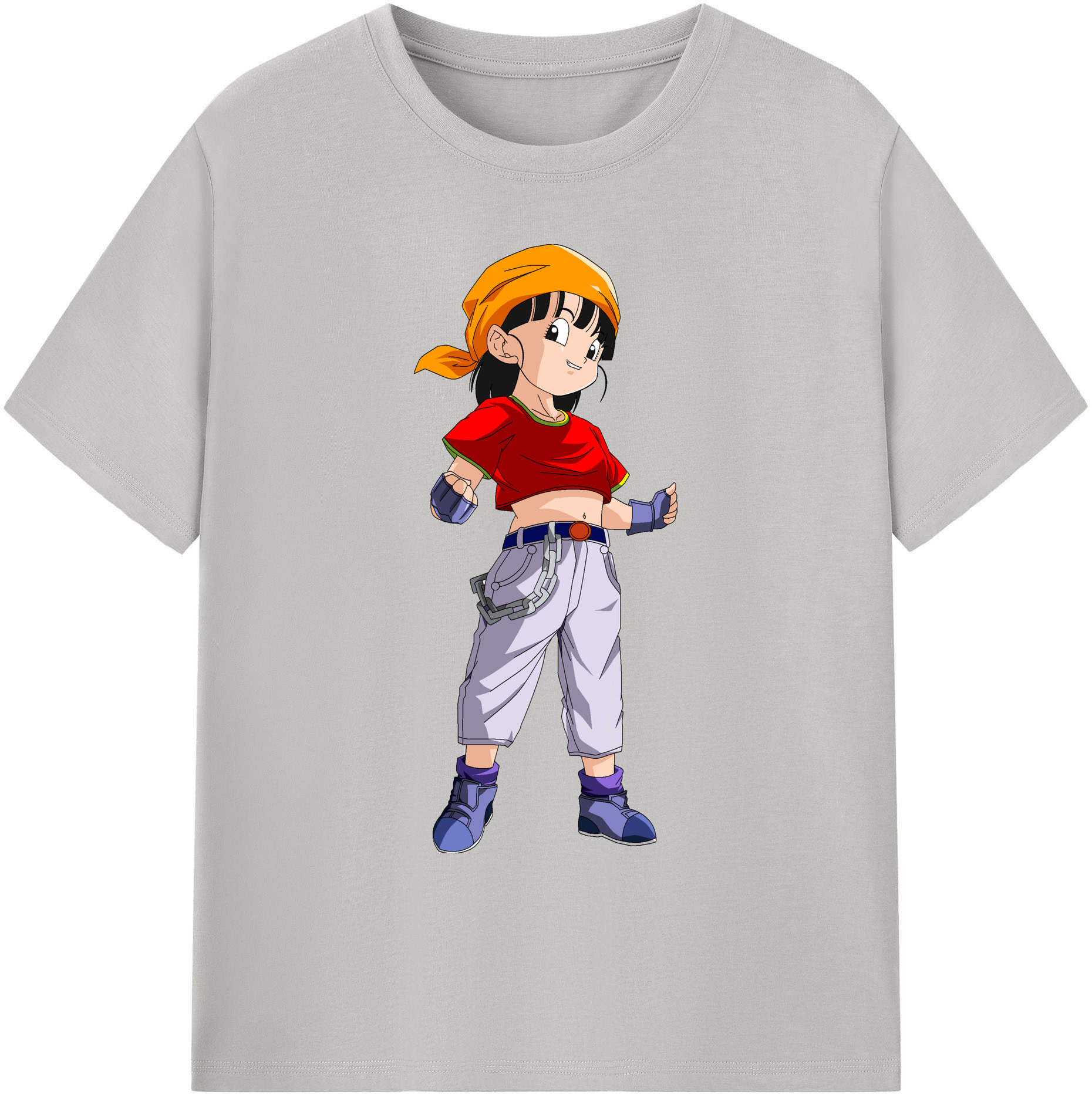 （画像用） ドラゴンボール パン DRAGON BALL Pan 綿100％ メンズ半袖Tシャツ｜肌触りやわらか＆通気性