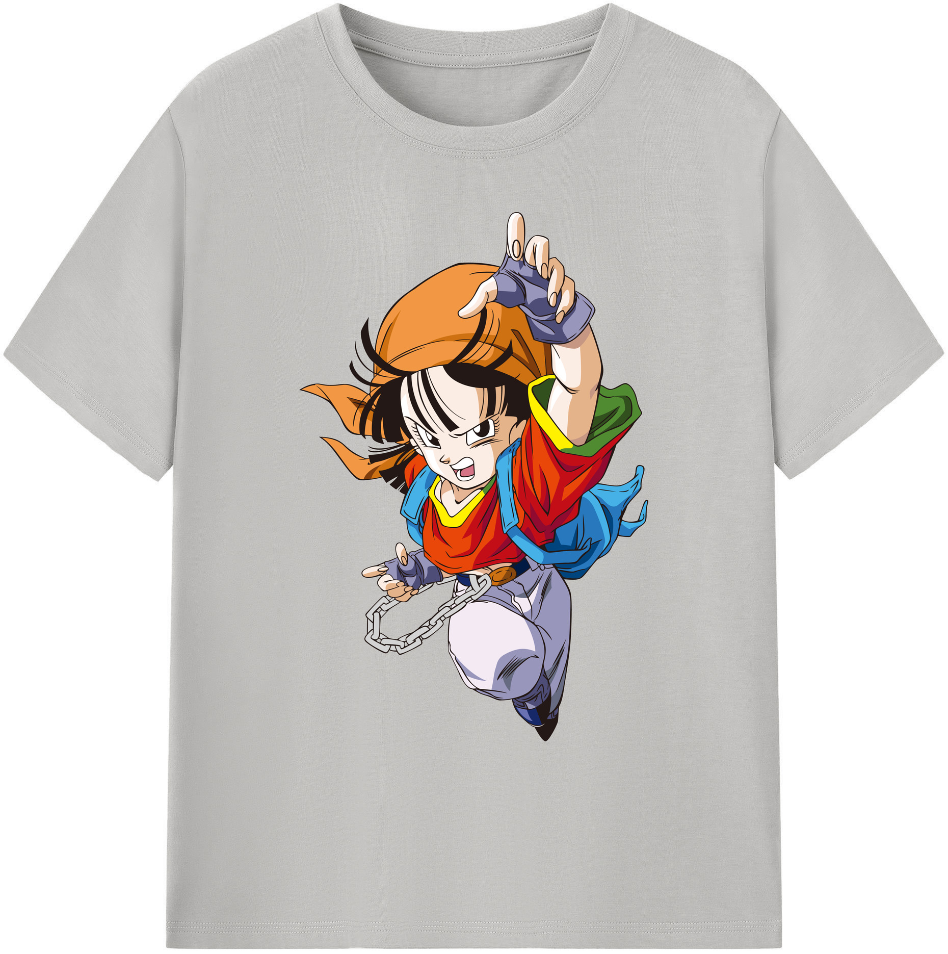 （画像用） ドラゴンボール パン DRAGON BALL Pan 綿100％ メンズ半袖Tシャツ｜肌触りやわらか＆通気性