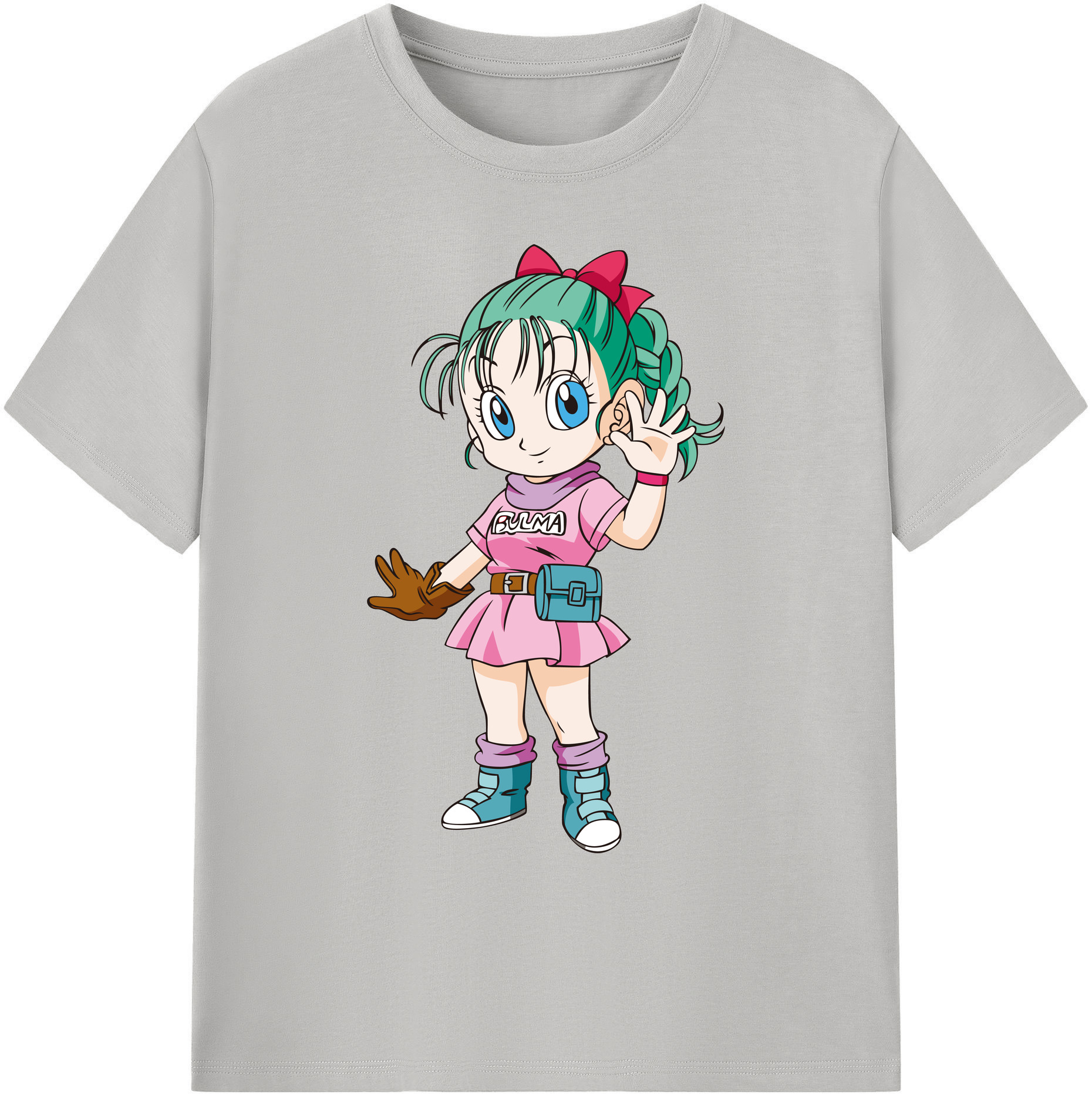 （画像用） ドラゴンボール ブルマ DRAGON BALL Bulma 綿100％ メンズ半袖Tシャツ｜肌触りやわらか＆通気性