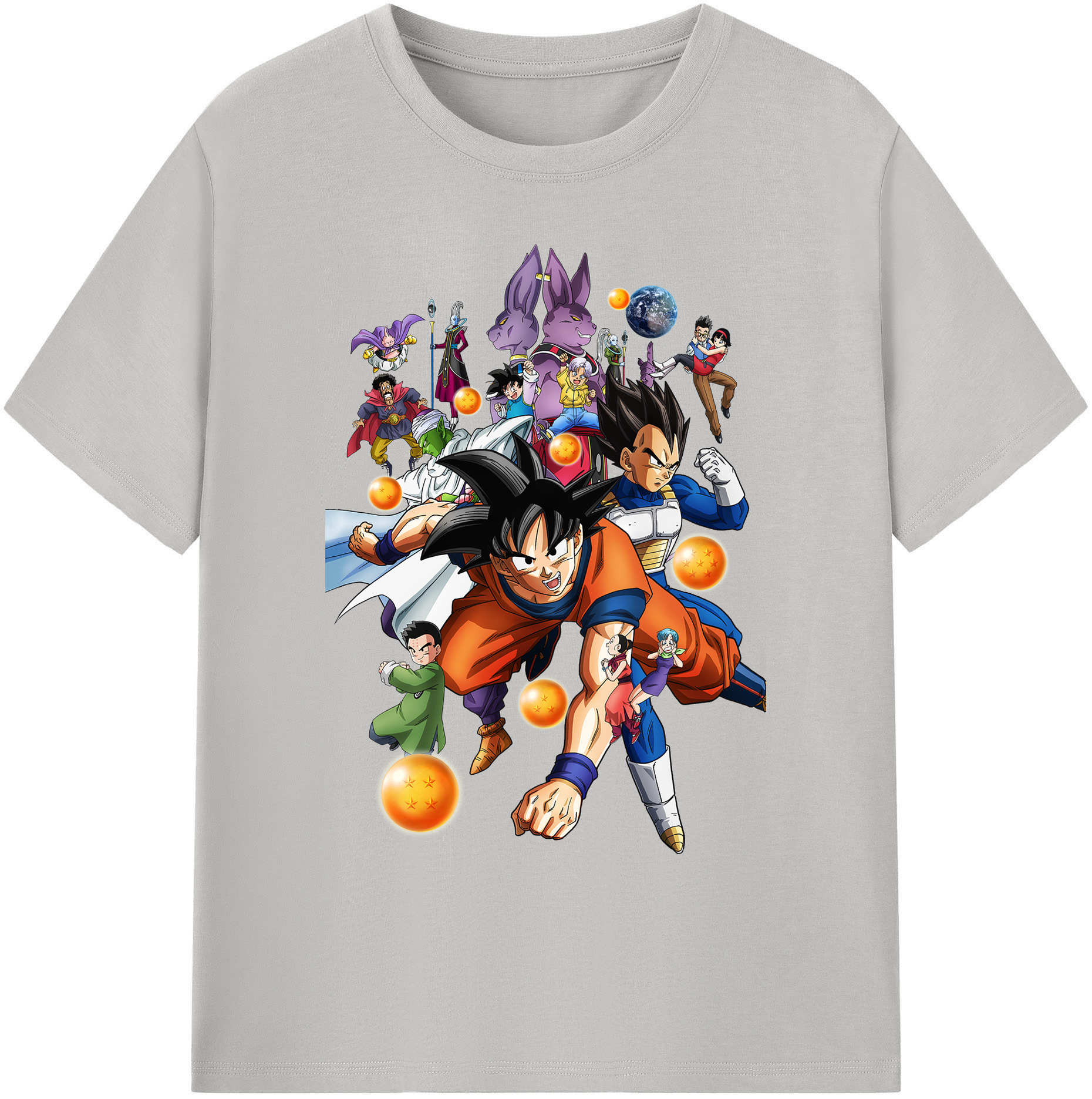 （画像用） ドラゴンボール DRAGON BALL 綿100％ メンズ半袖Tシャツ｜肌触りやわらか＆通気性