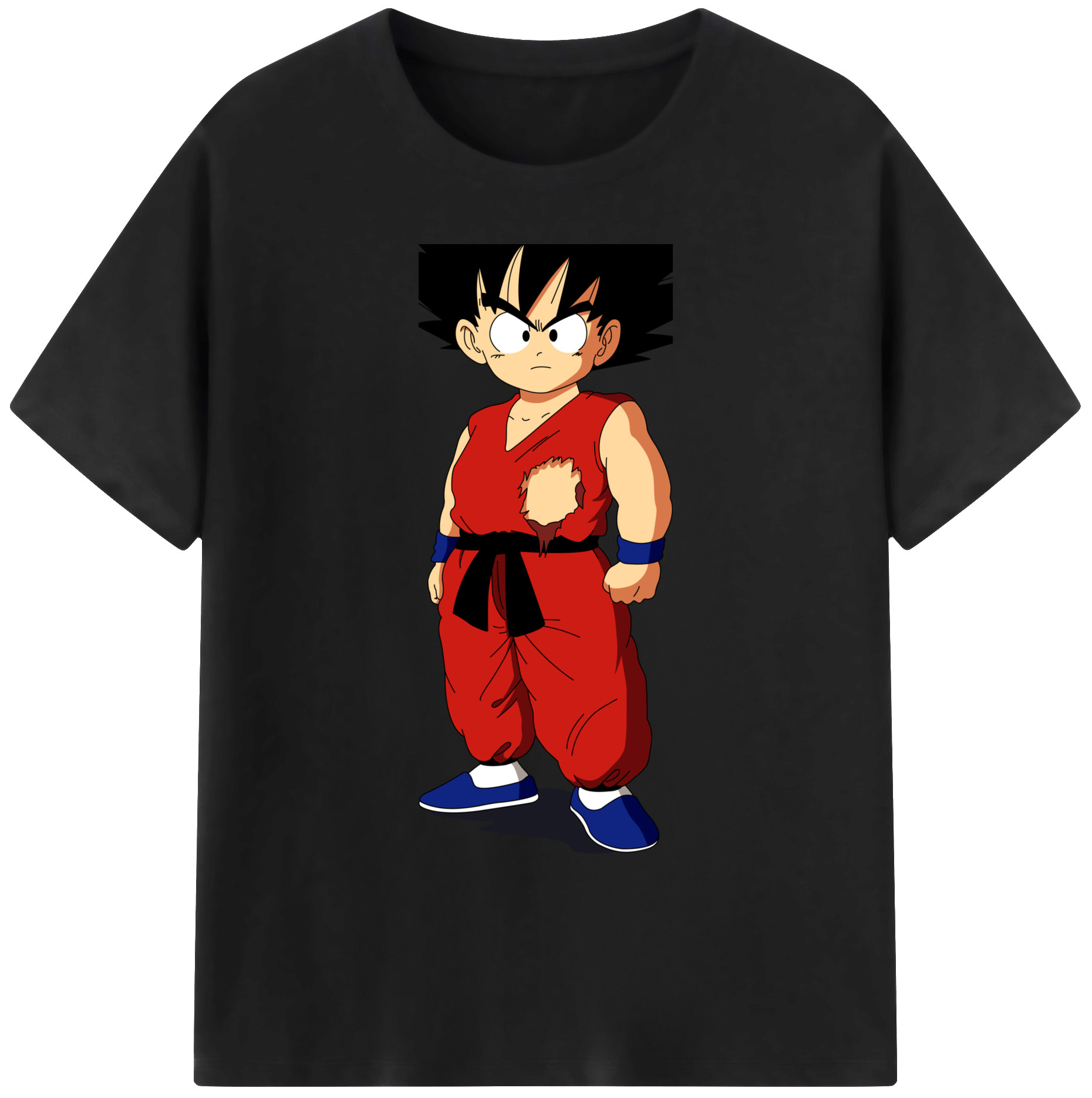 （画像用） ドラゴンボール 孫悟空（そん ごくう）Son Goku カカロット DRAGON BALL Kakarotto 綿100％ メンズ半袖Tシャツ｜肌触りやわらか＆通気性