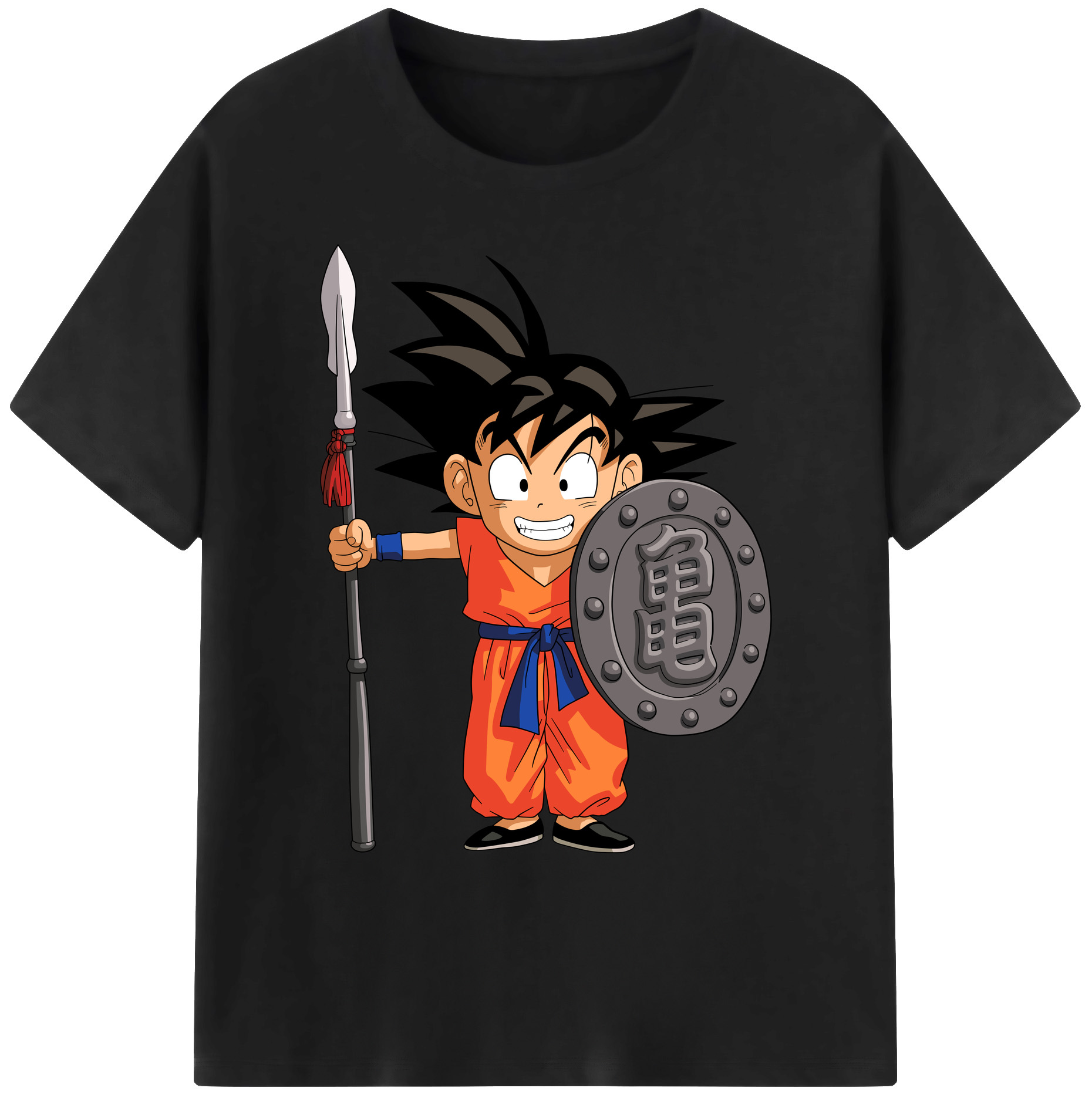 （画像用） ドラゴンボール 孫悟空（そん ごくう）Son Goku カカロット DRAGON BALL Kakarotto 綿100％ メンズ半袖Tシャツ｜肌触りやわらか＆通気性