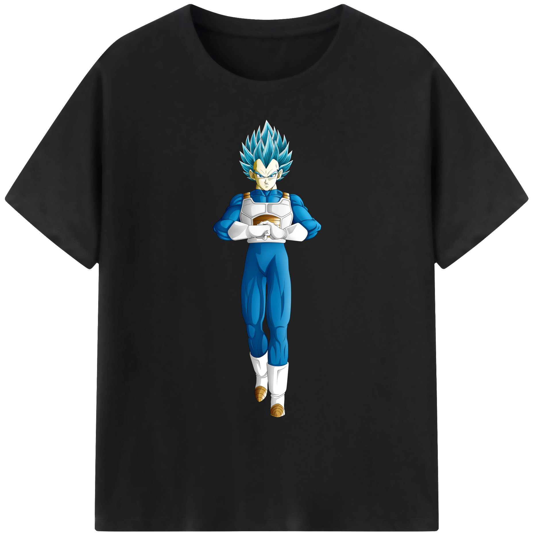 （画像用） ドラゴンボール ベジータ四世（Bejīta Yonsei）DRAGON BALL Vegeta IV 綿100％ メンズ半袖Tシャツ｜肌触りやわらか＆通気性