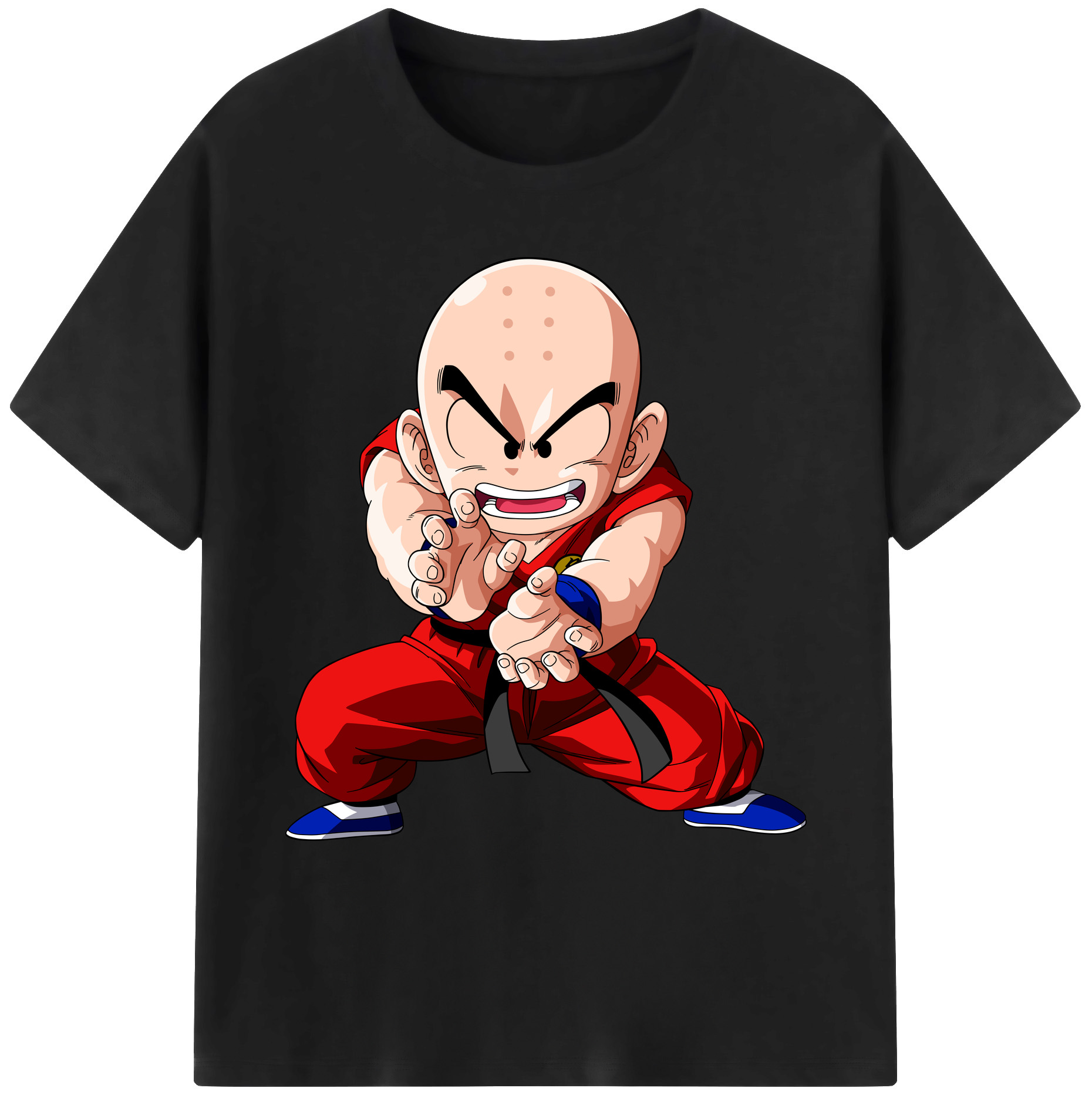 ドラゴンボール クリリン DRAGON BALL krillin 綿100％ メンズ半袖Tシャツ｜肌触りやわらか＆通気性