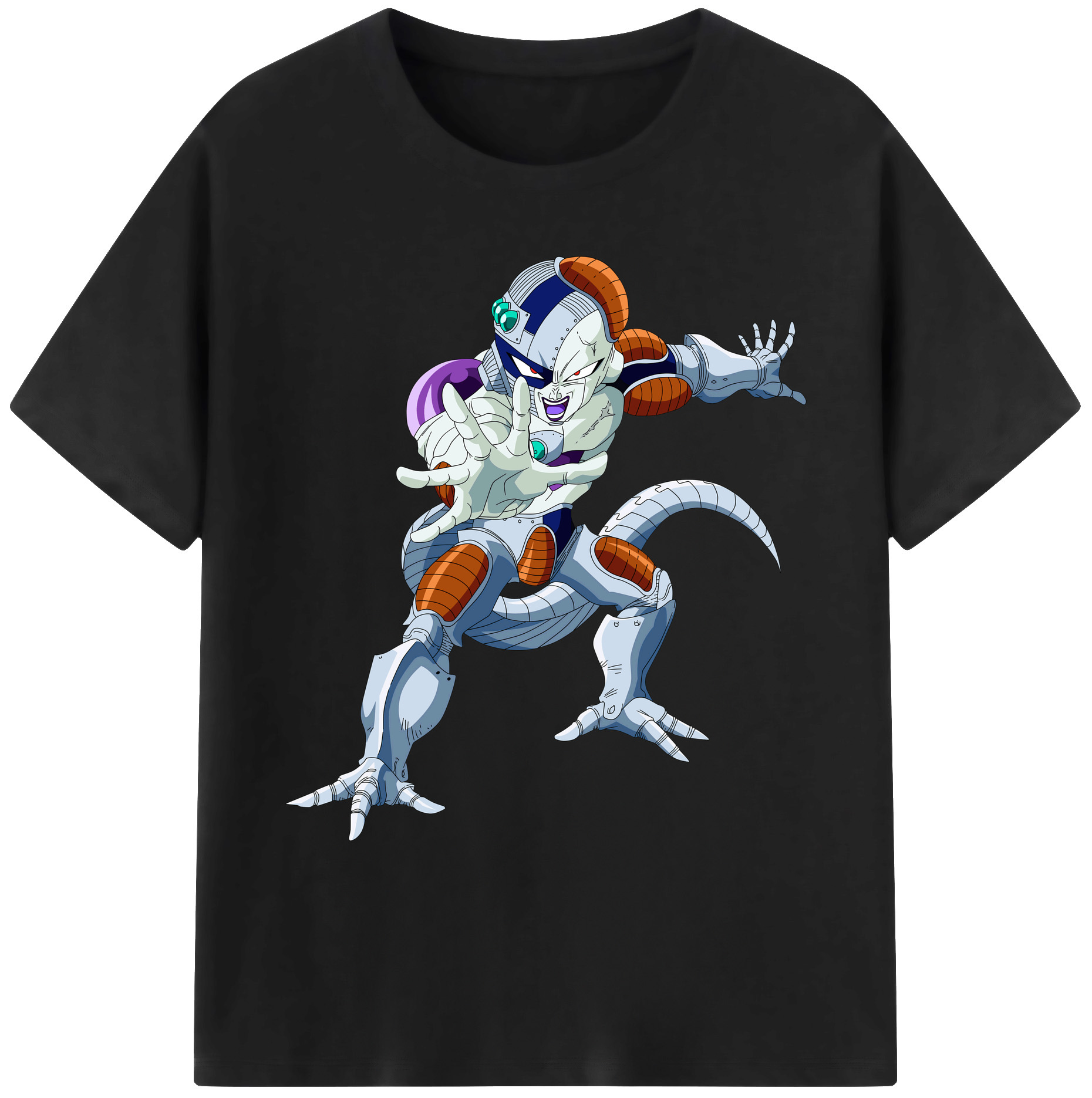 （画像用） ドラゴンボール フリーザ DRAGON BALL Frieza 綿100％ メンズ半袖Tシャツ｜肌触りやわらか＆通気性