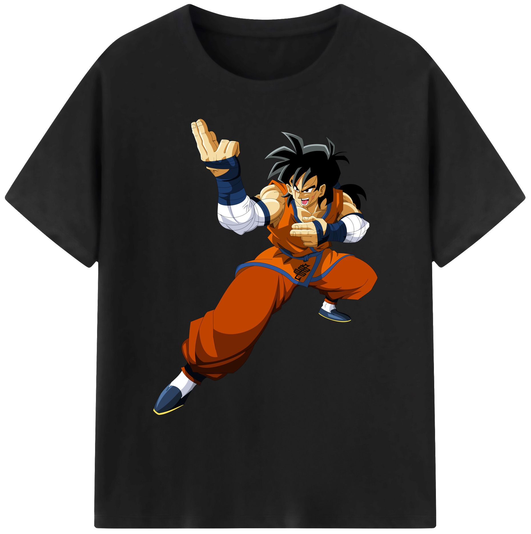 （画像用） ドラゴンボール ヤムチャ DRAGON BALL Yamcha 綿100％ メンズ半袖Tシャツ｜肌触りやわらか＆通気性